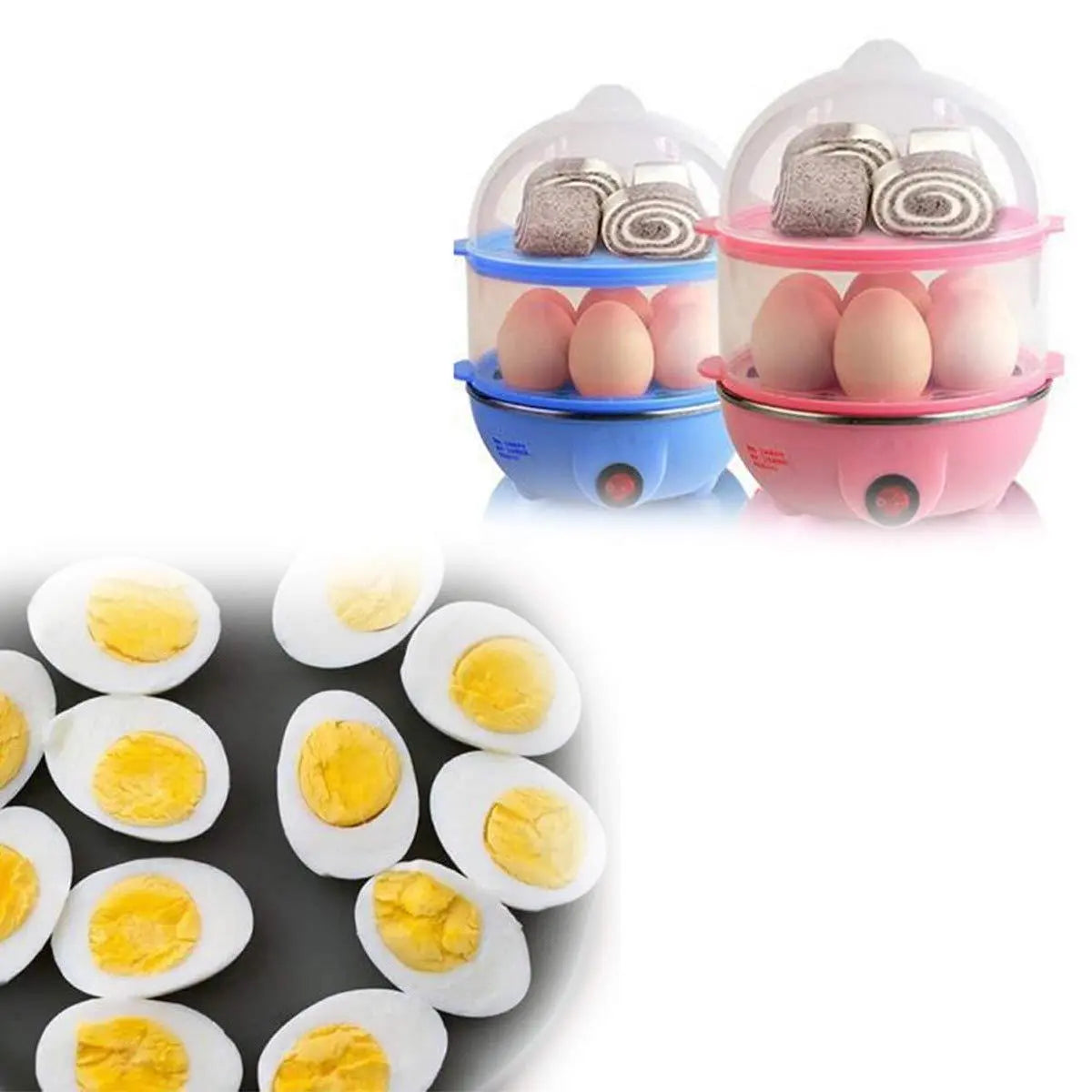 115 Multi - function 2 Layer 14 Egg Cooker Boilers Steamer - Grandsell