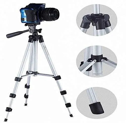 280° Rotating Camera Mobile Tripod Stand with Flexible Legs & Phone Holder | Adjustable Mini Tripod for Smartphone, Vlogging, YouTube & Photography - Grandsell