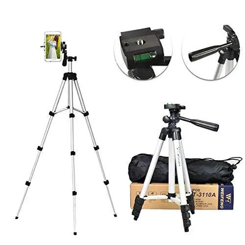 280° Rotating Camera Mobile Tripod Stand with Flexible Legs & Phone Holder | Adjustable Mini Tripod for Smartphone, Vlogging, YouTube & Photography - Grandsell