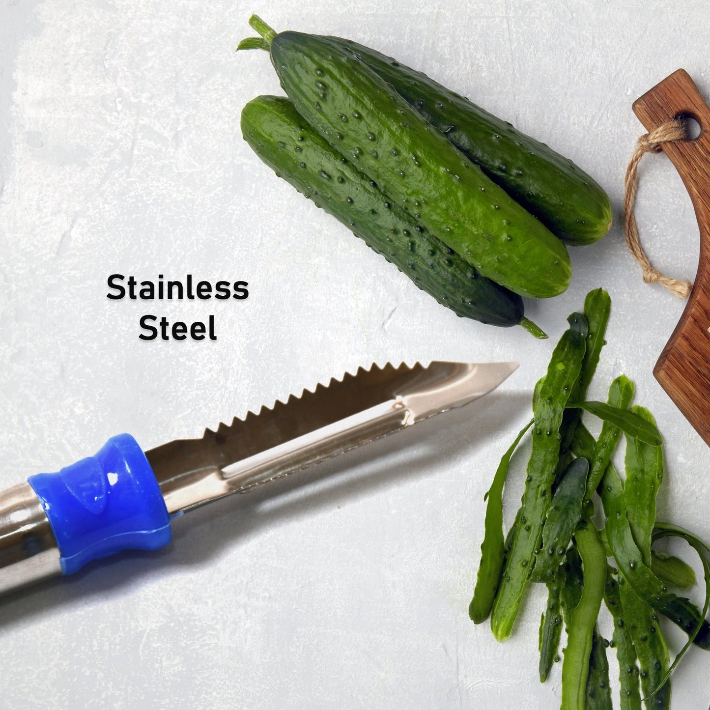 2in1 Multi - purpose Stainless Steel Peeler With Hanging Ring For Vegetables Potato Peeler Carrot Grated Suitable For Peeling And Shredding Fruit And Vegetables Kitchen Accessories Piller (1 Pc) - Grandsell