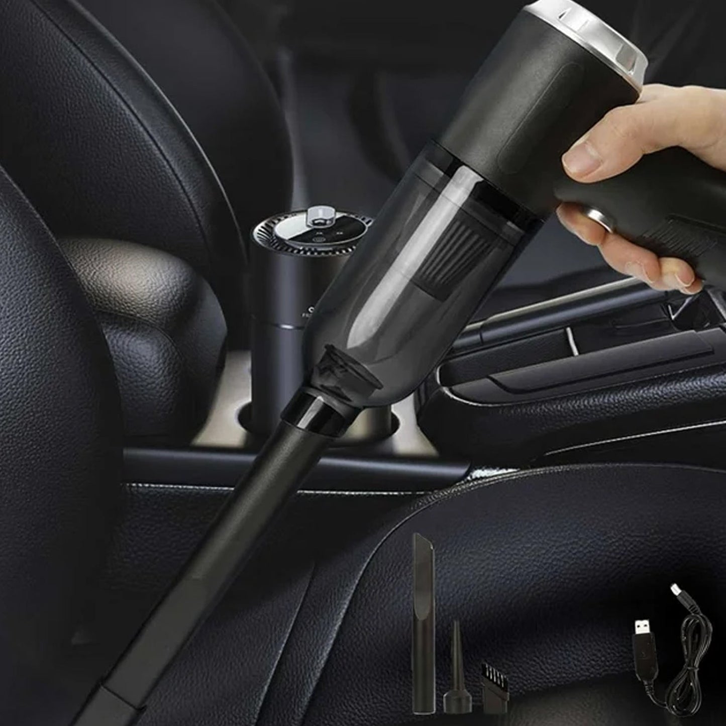 3 In 1 Car Mini Vacuum Cleaner With Blower Wireless Portable Rechargeable - Grandsell