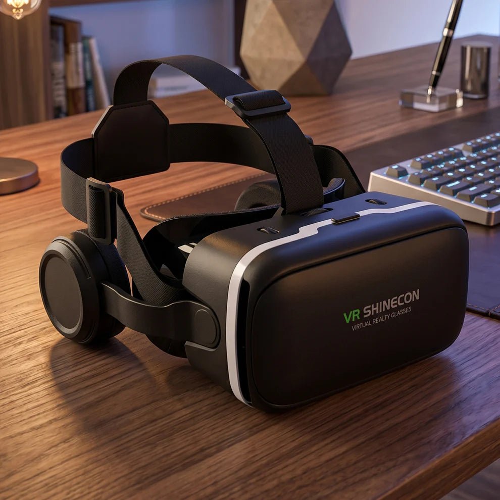 3D HD VR Glasses Headset with Headphones for Android & iPhone
