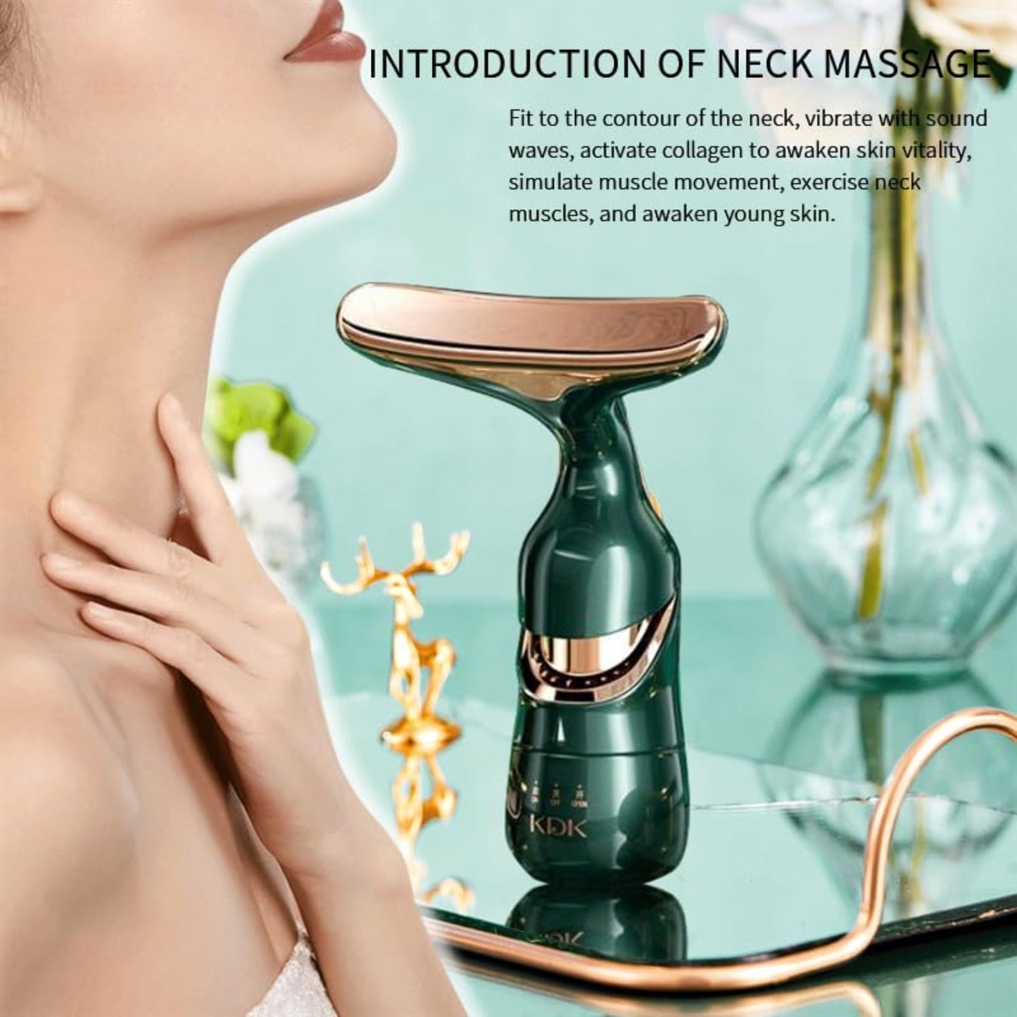 3‑in‑1 Anti‑Wrinkles Face, Neck & Eyes Massager – Multi‑Function Skin Care Tool - Grandsell