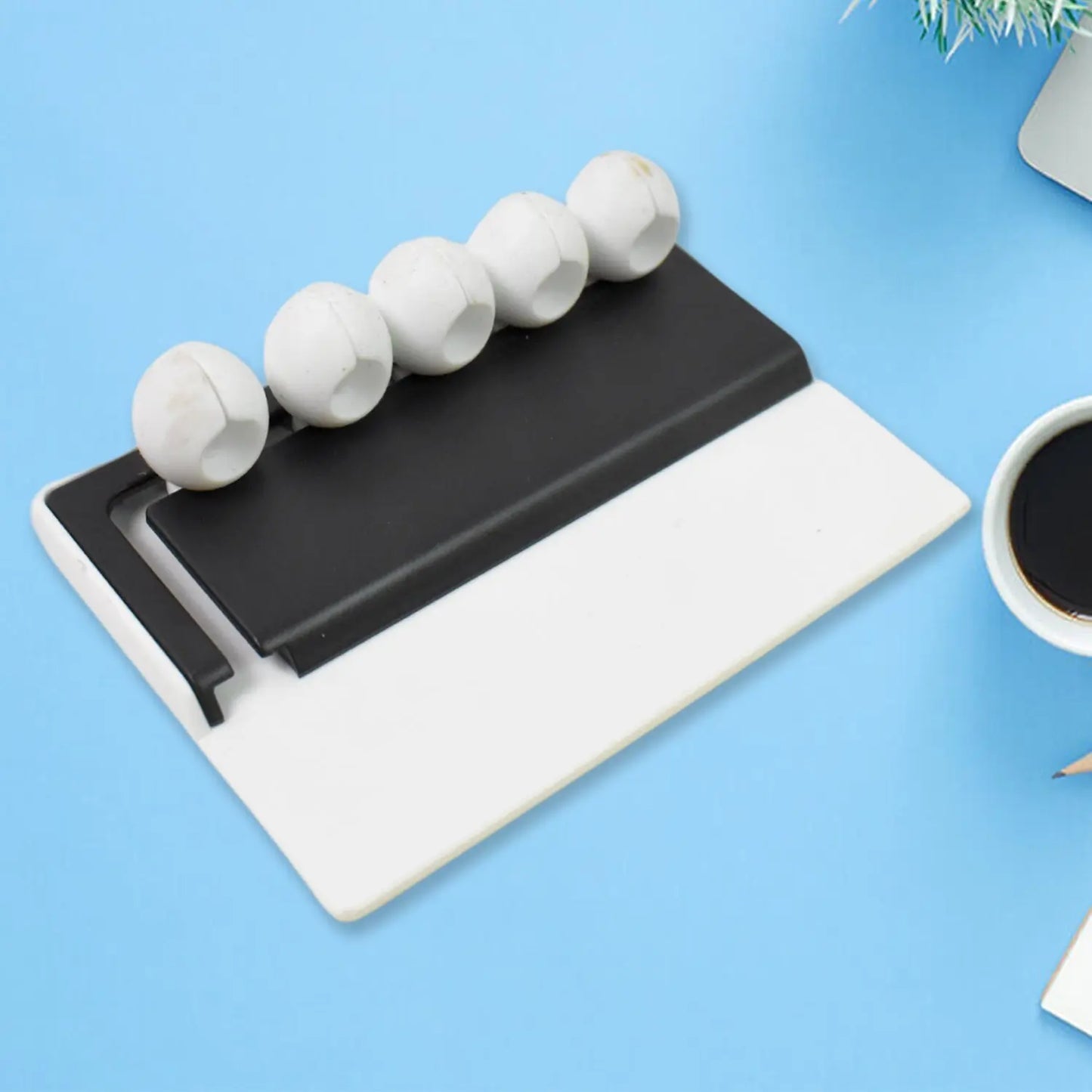 5 Slots Adhesive Desk Cable Cord Holder | Self Adhesive Cable Organizer for Charging Wires - Grandsell