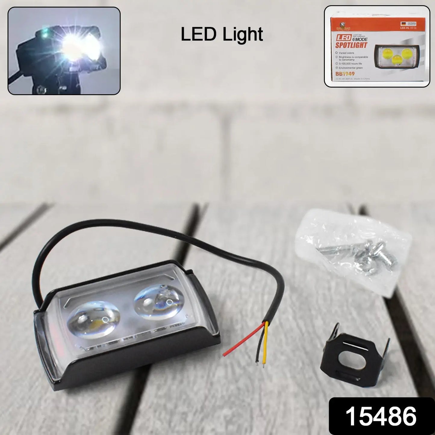 6 Mode Led Spotlight Universal Ultra Mini Double Lens Fog Light (1 Pc) - Grandsell