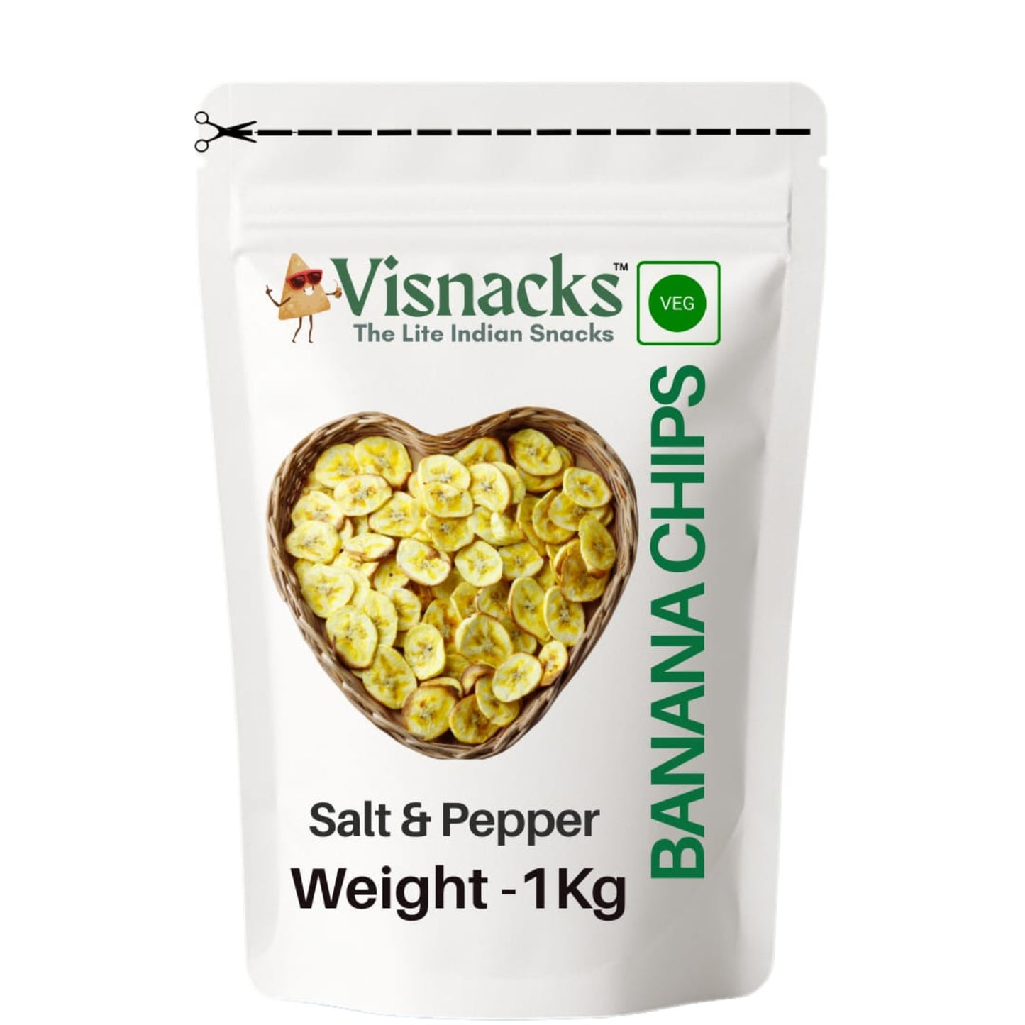 Visnacks Banana Chips Mexican Cheese 1 Kg - Grandsell