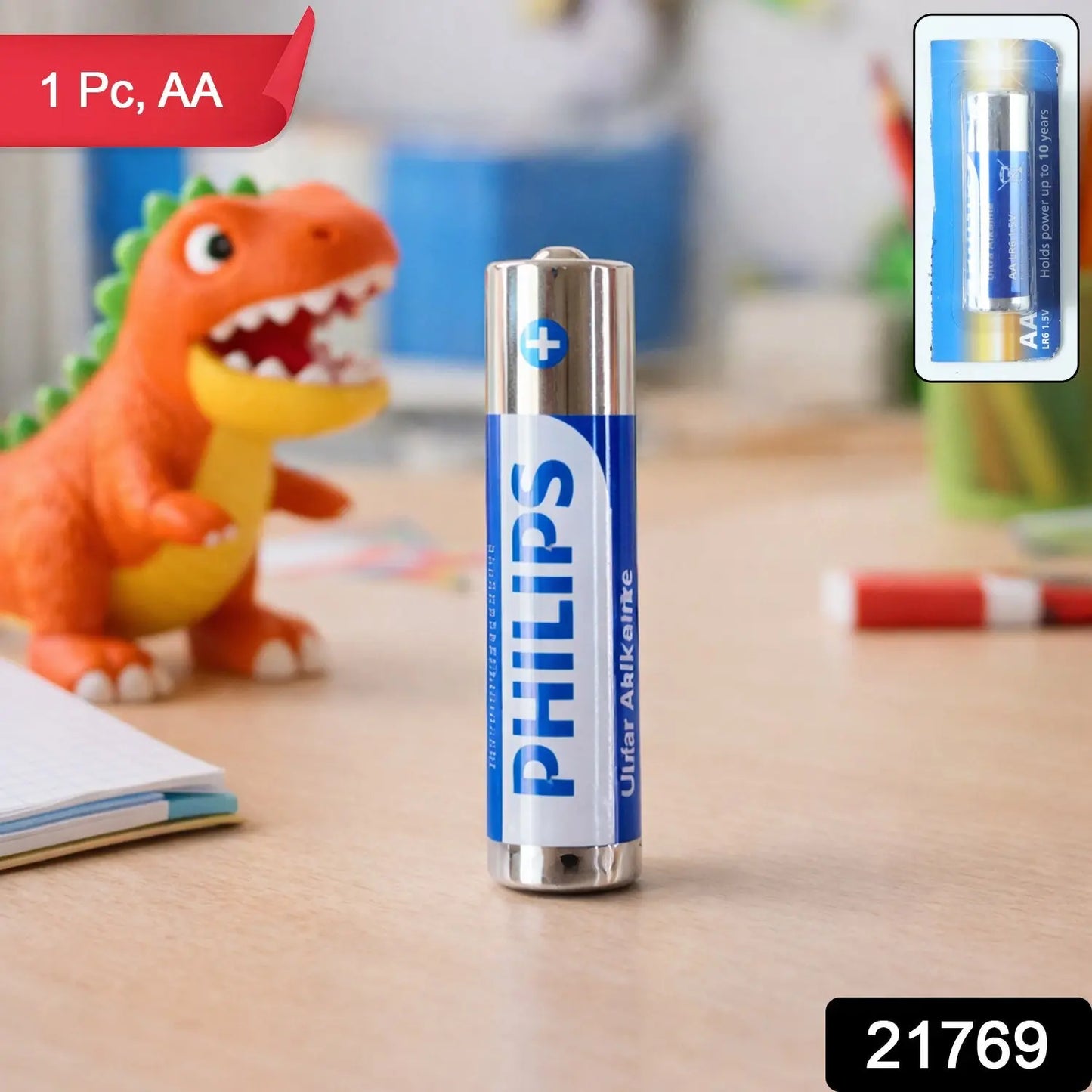 AA Ultra Alkaline Battery 1 Pc | Long Lasting Battery for Remote, Toys, Clock & Electronics - Grandsell