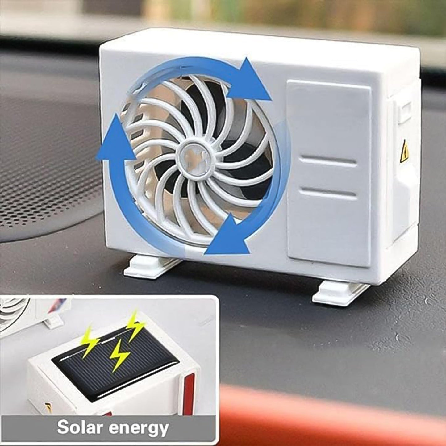 Ac Design Solar - powered Car Air Freshener Built - in Perfume Diffuser For Dashboard And Ac Vent - Grandsell