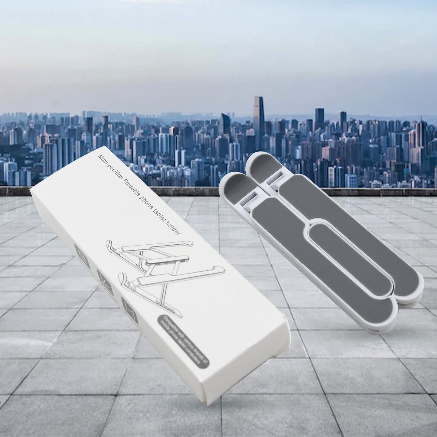 Adjustable Laptop Stand Holder With Built - in Foldable Legs And High Quality Fibre - Grandsell