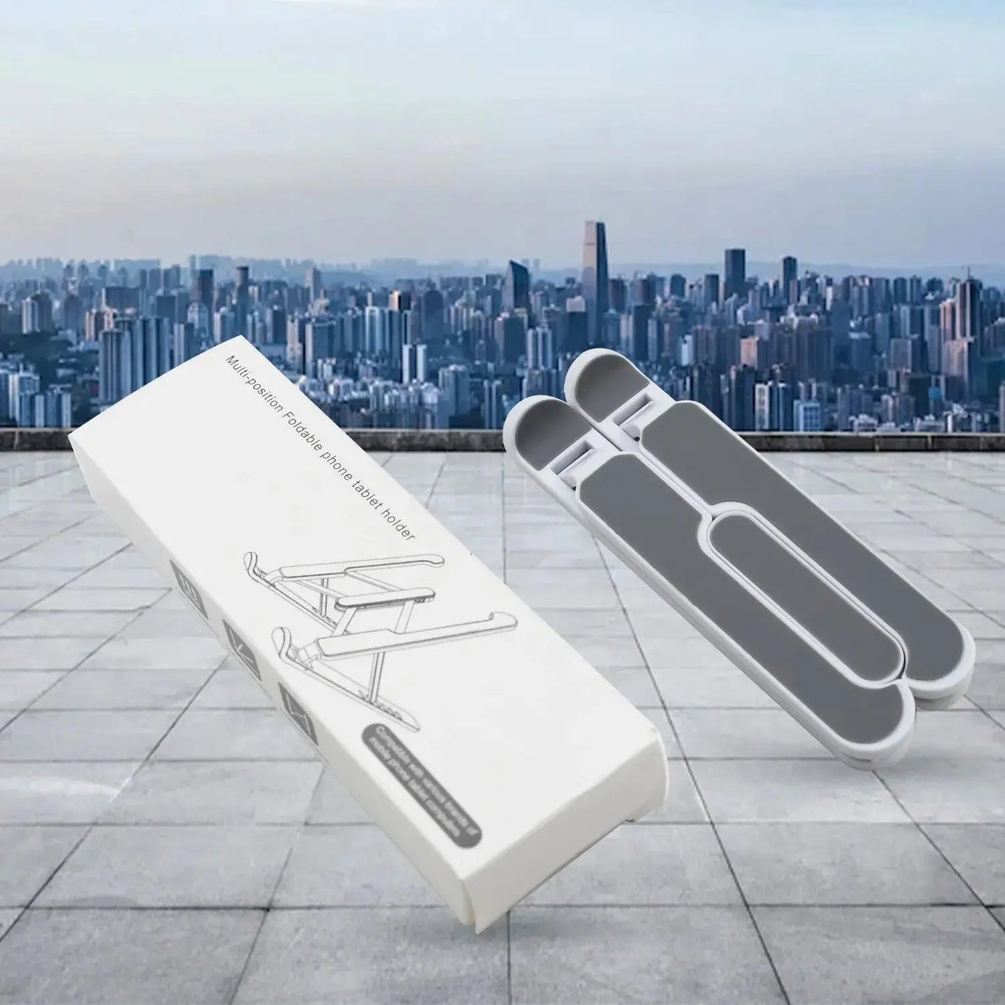 Adjustable Laptop Stand Holder With Built - in Foldable Legs And High Quality Fibre - Grandsell