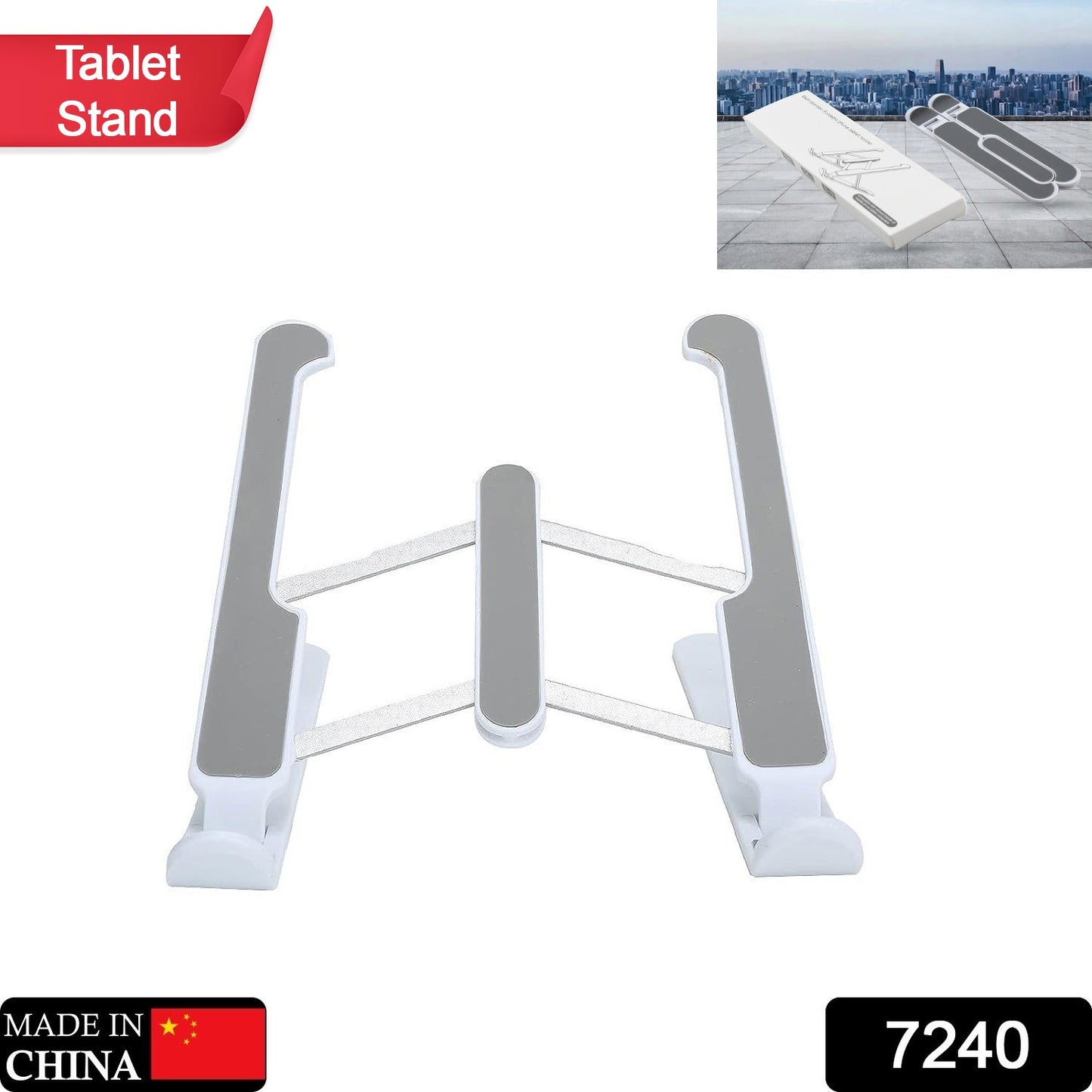 Adjustable Laptop Stand Holder With Built - in Foldable Legs And High Quality Fibre - Grandsell