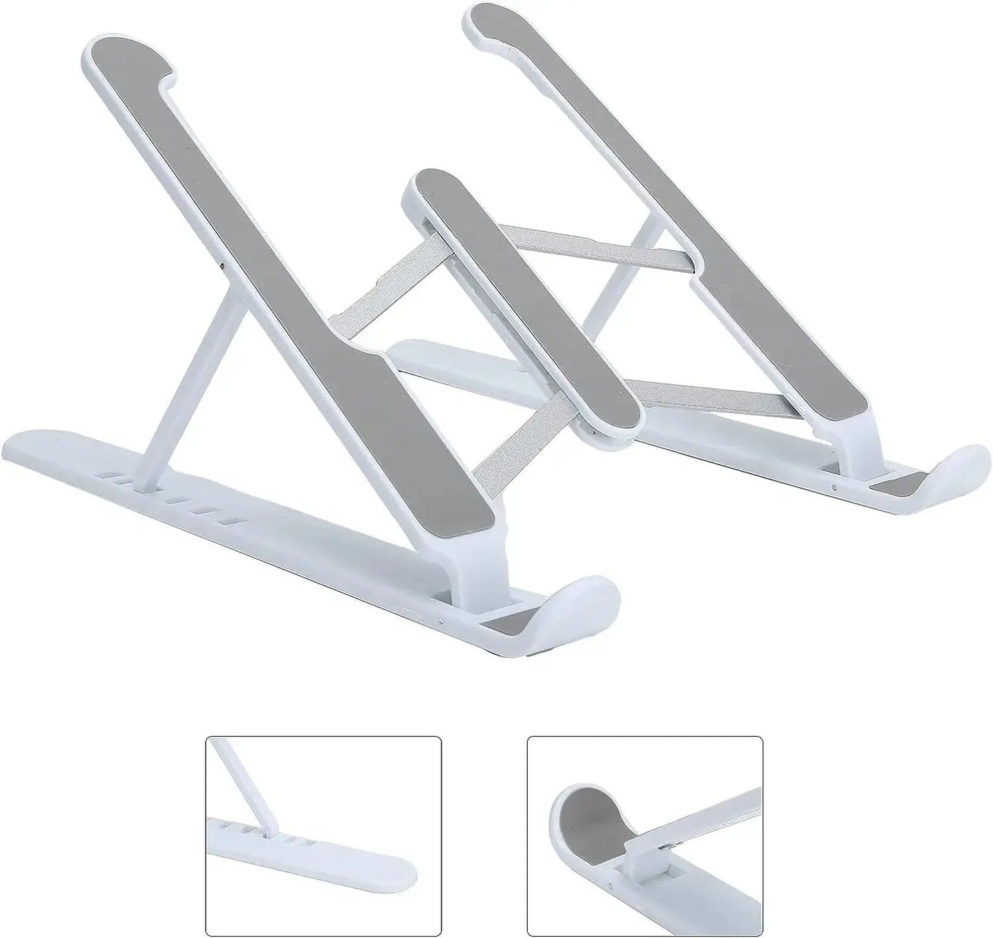 Adjustable Laptop Stand Holder With Built - in Foldable Legs And High Quality Fibre - Grandsell
