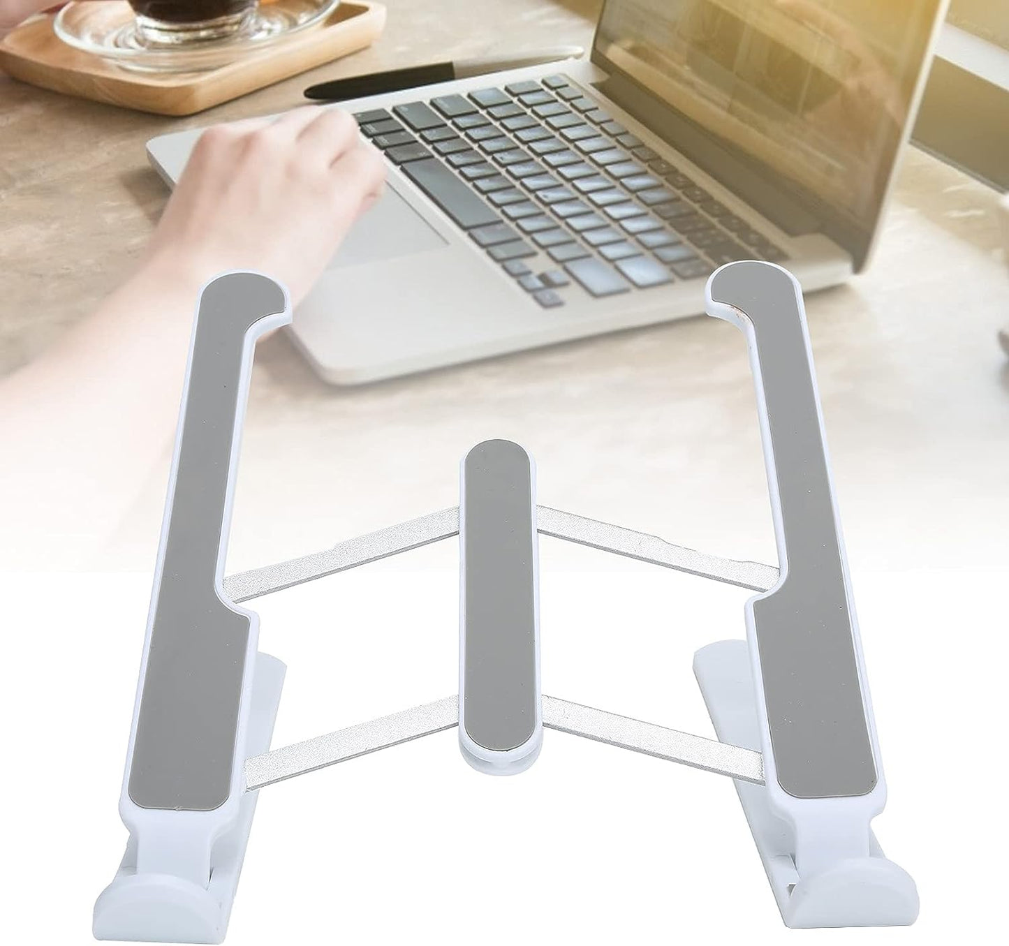 Adjustable Laptop Stand Holder With Built - in Foldable Legs And High Quality Fibre - Grandsell