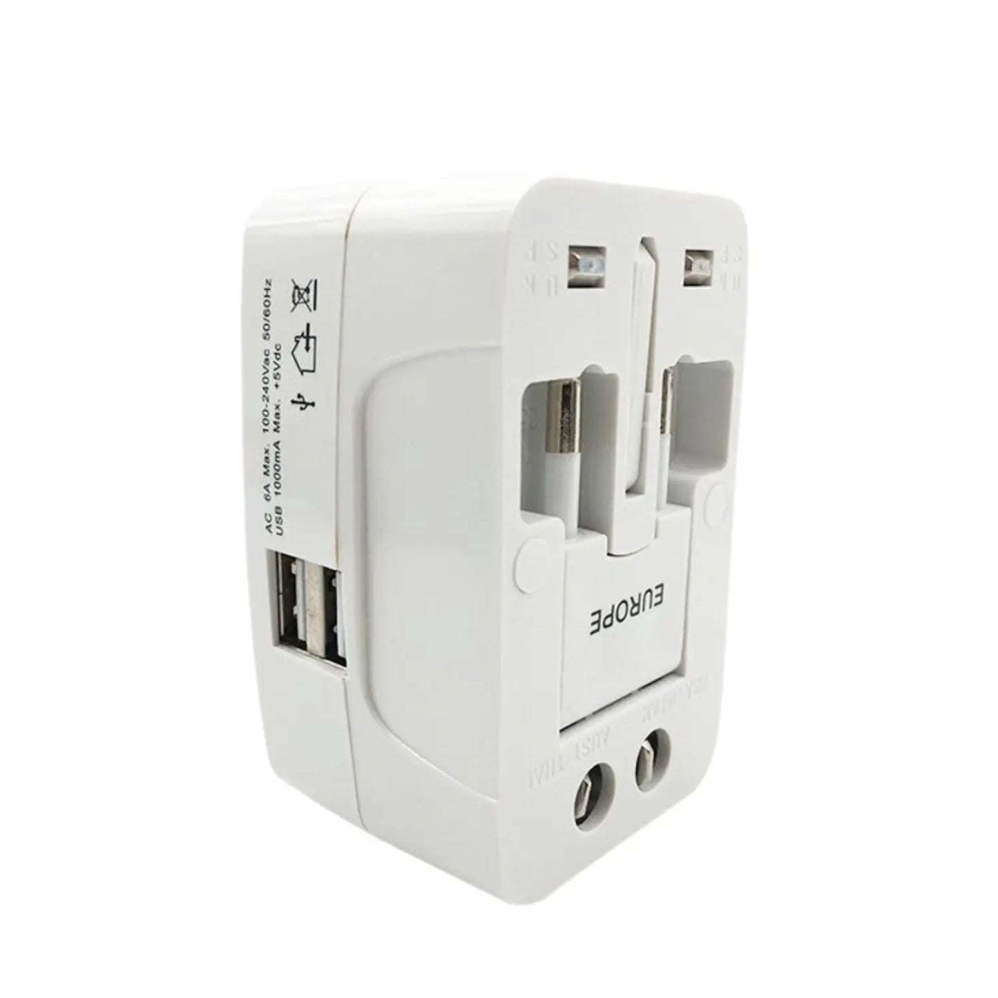 All - in - one Universal Worldwide Travelling Ac Adaptor Plug (Au Uk Us Eu) International Power Charger Electric Usb Power Plug Socket Adapter Converter (1 Pc) - Grandsell