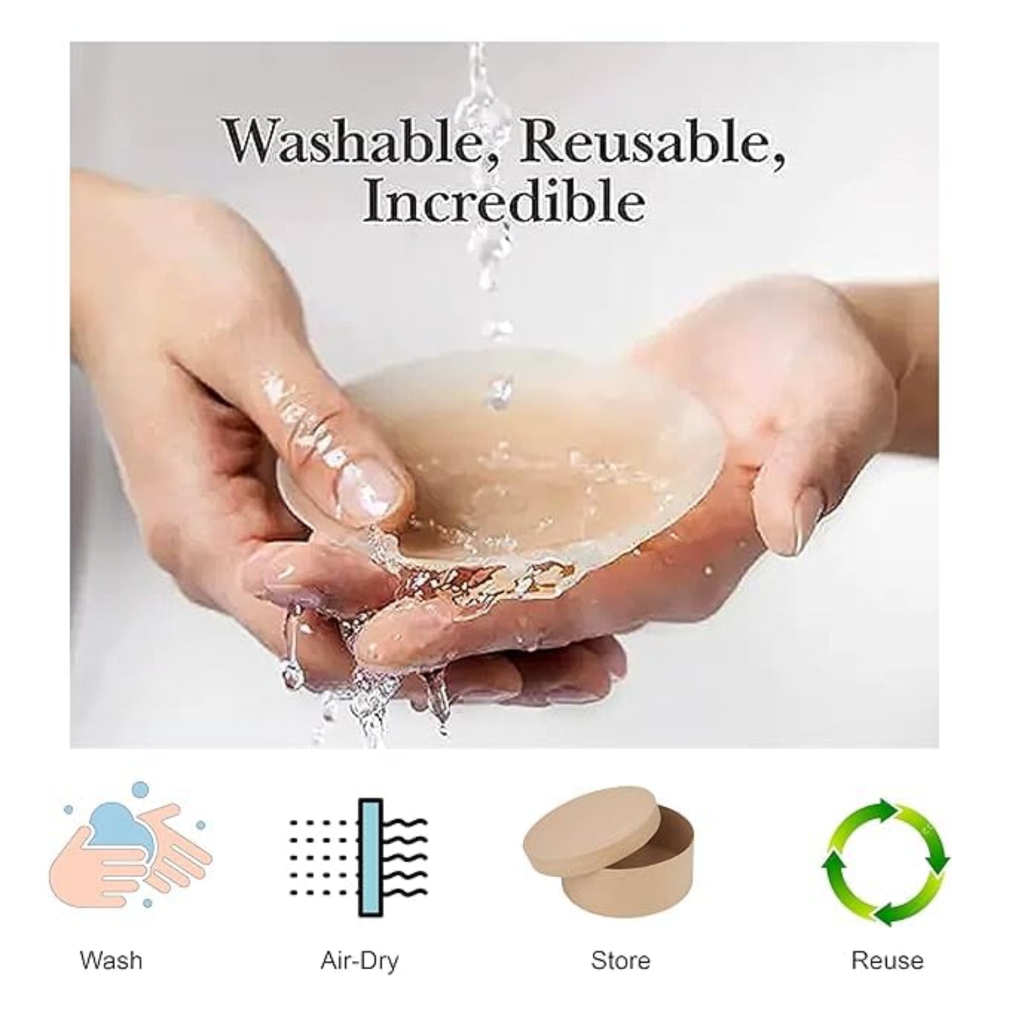 Breast Nipple Covers for Women – Invisible Reusable Pasties - Grandsell