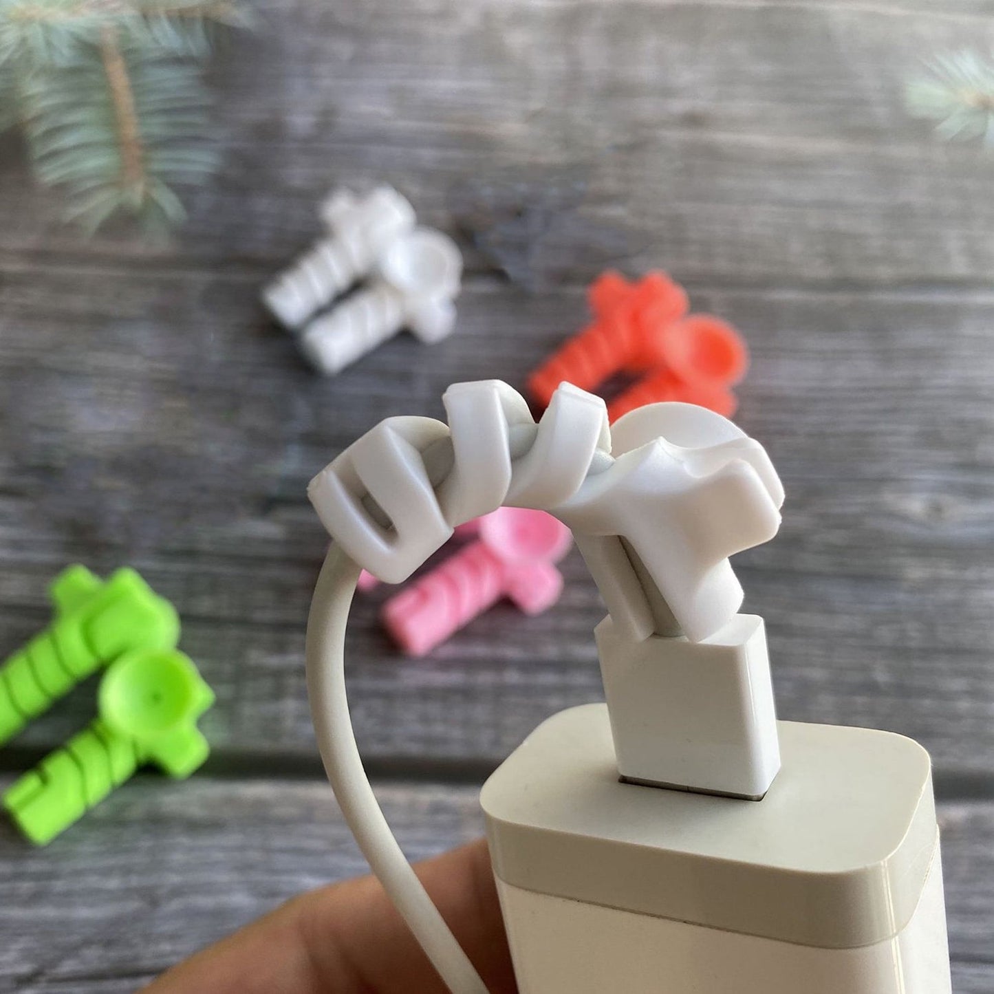 Cable Cord Protector Saver With Suction End (Suction Winder 4 Pcs Set) - Grandsell