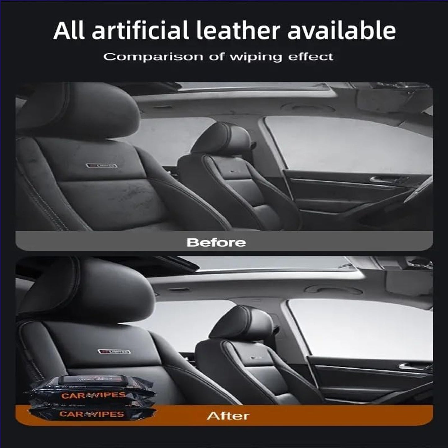 Car Dashboard Scratch Remover Tissue (80 Pcs Set) - Grandsell