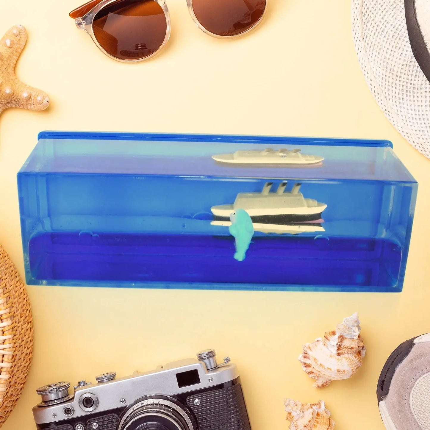 Car Interior Dashboard Decoration Floating Water Cruiser Ship Iceberg Ornament Car Interior Decoration For Birthday Gifts Home Decor Suitable For Home Show Car Decoration Gifts Desk Or Paperweight - Grandsell