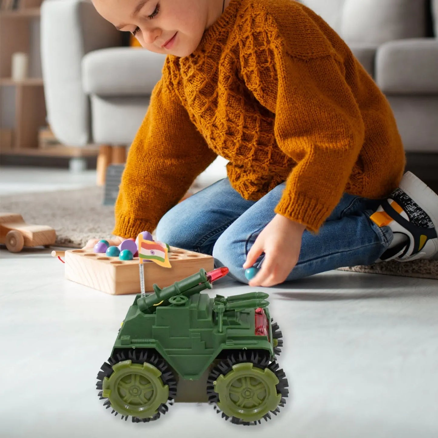 Childrens Joy Tumbling Tank Toy Car - Grandsell
