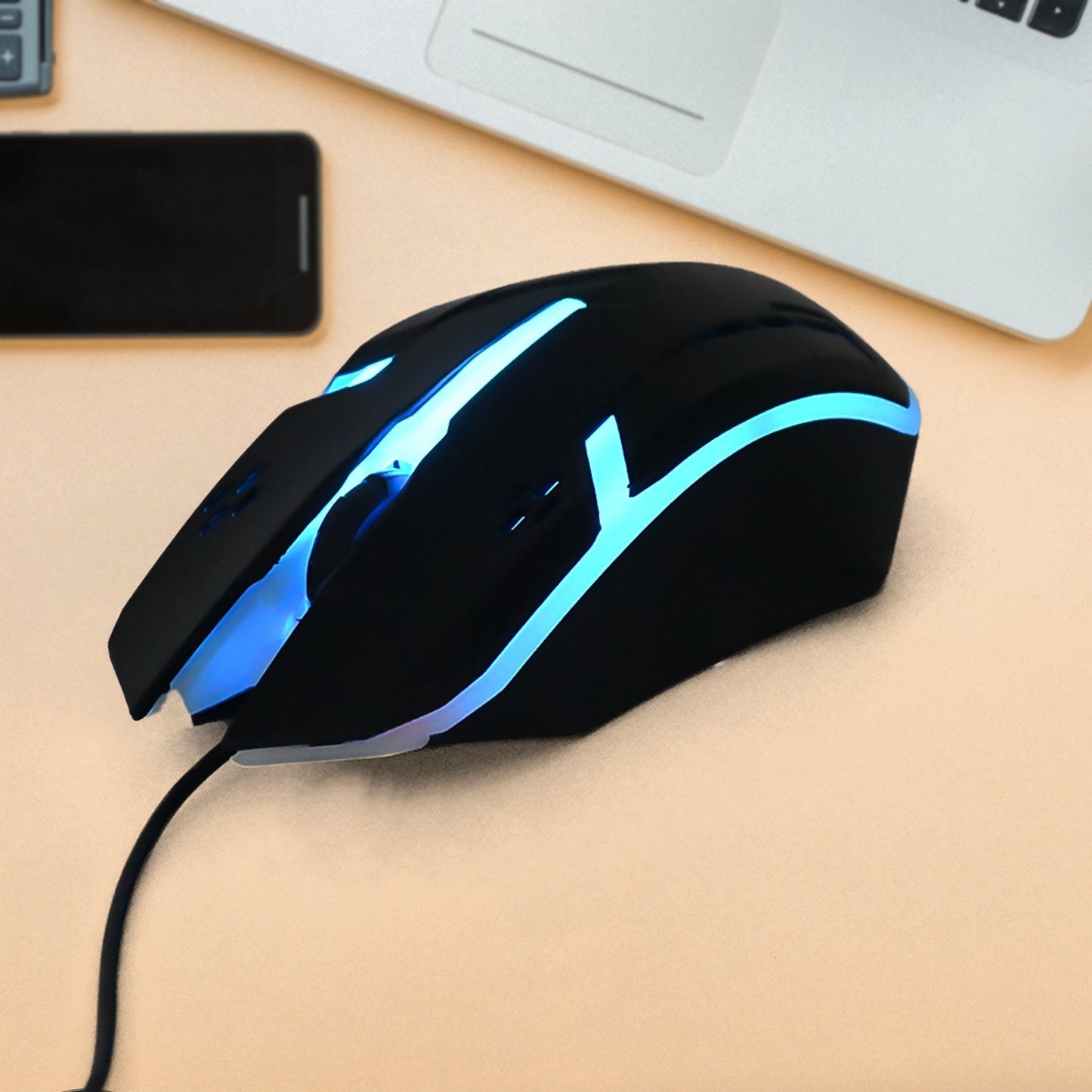 Computer Laptop Usb Wired Optical Mouse (1 Pc) - Grandsell