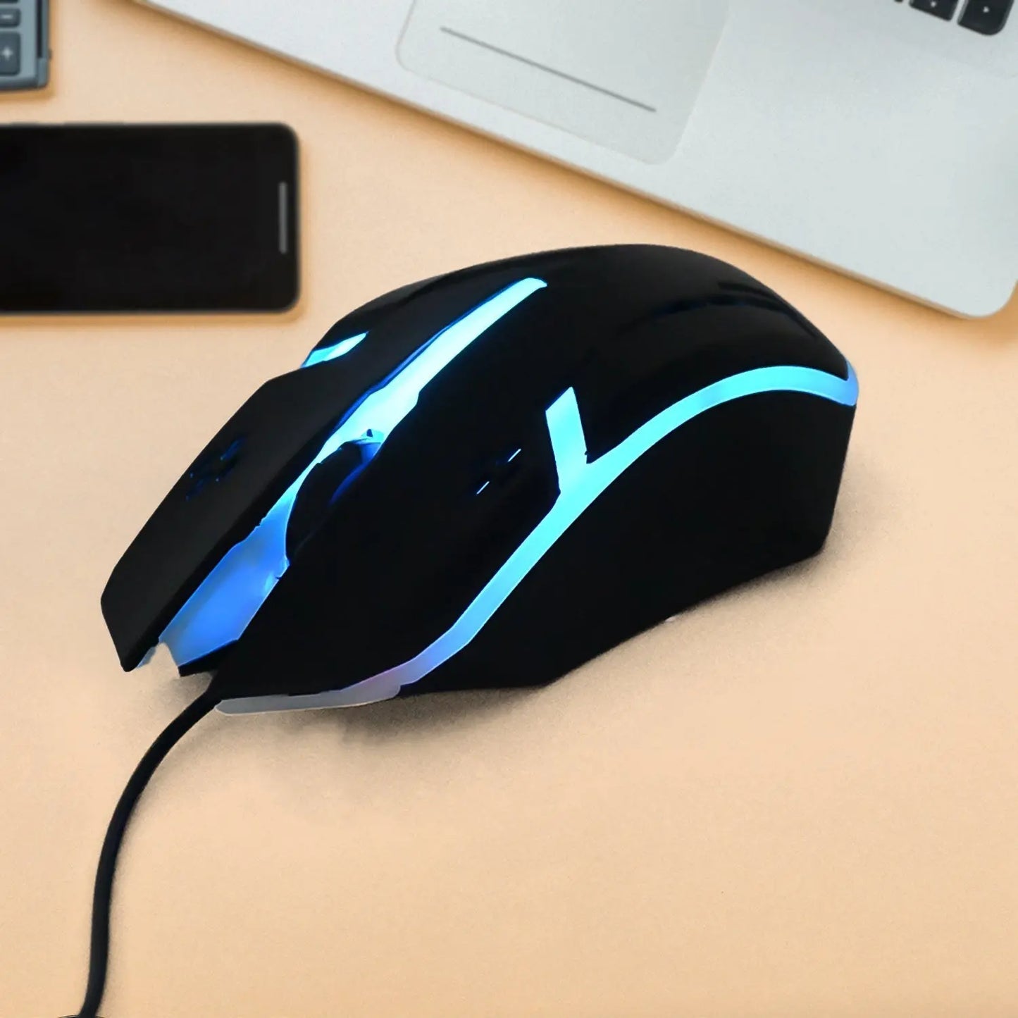 Computer Laptop Usb Wired Optical Mouse (1 Pc) - Grandsell