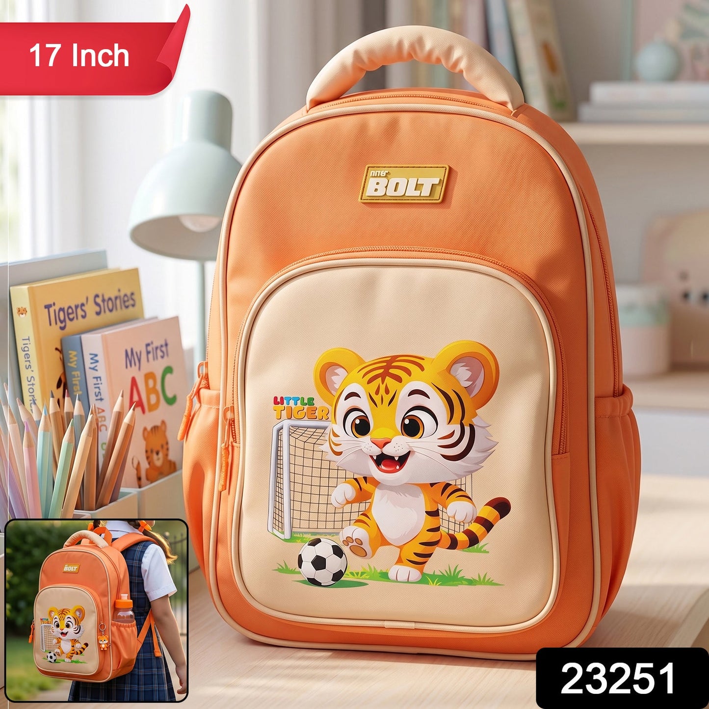Cute Cartoon School Backpack - 17 Inch - Grandsell