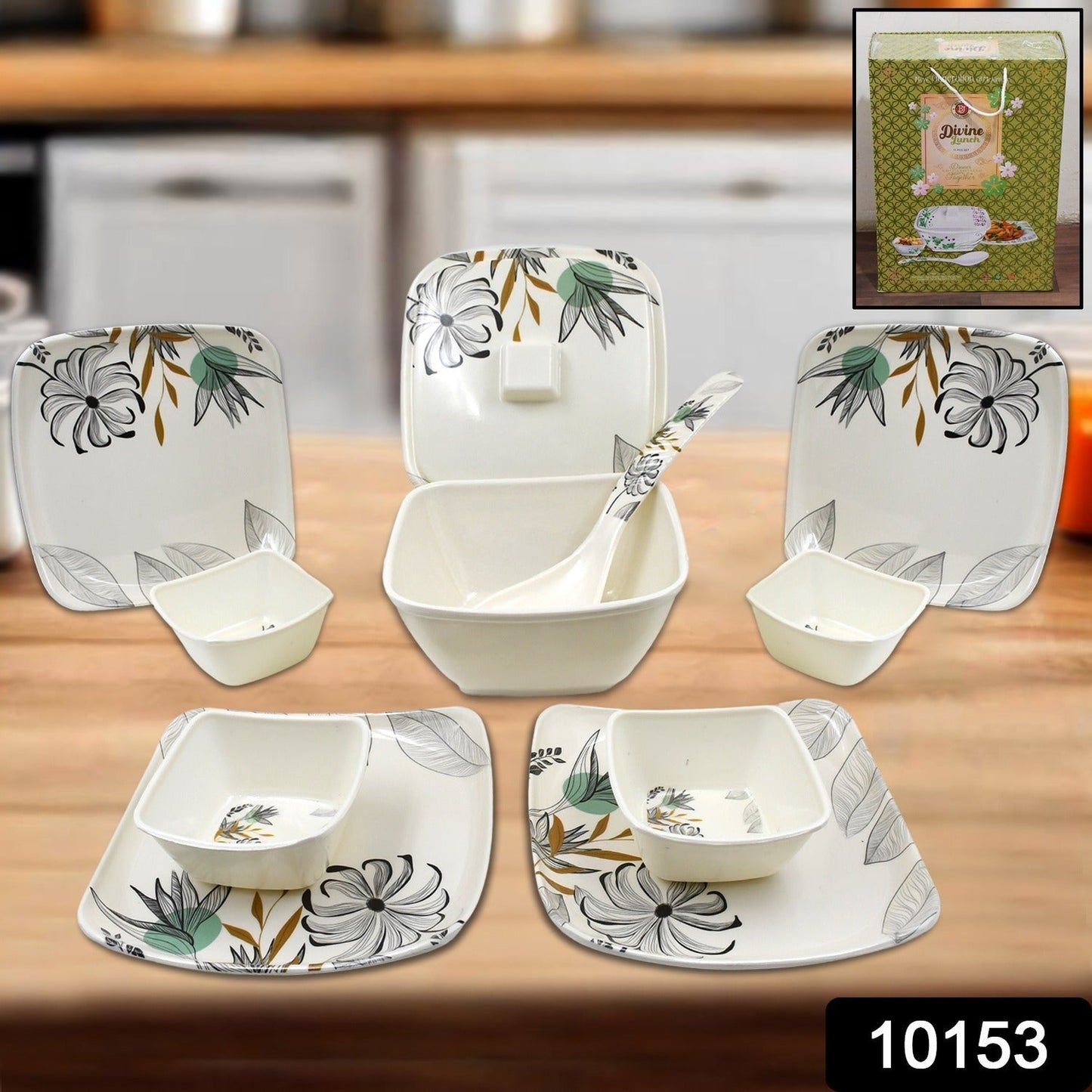 Divine Lunch Tableware Dinner Set (11 Pcs Set) - Grandsell