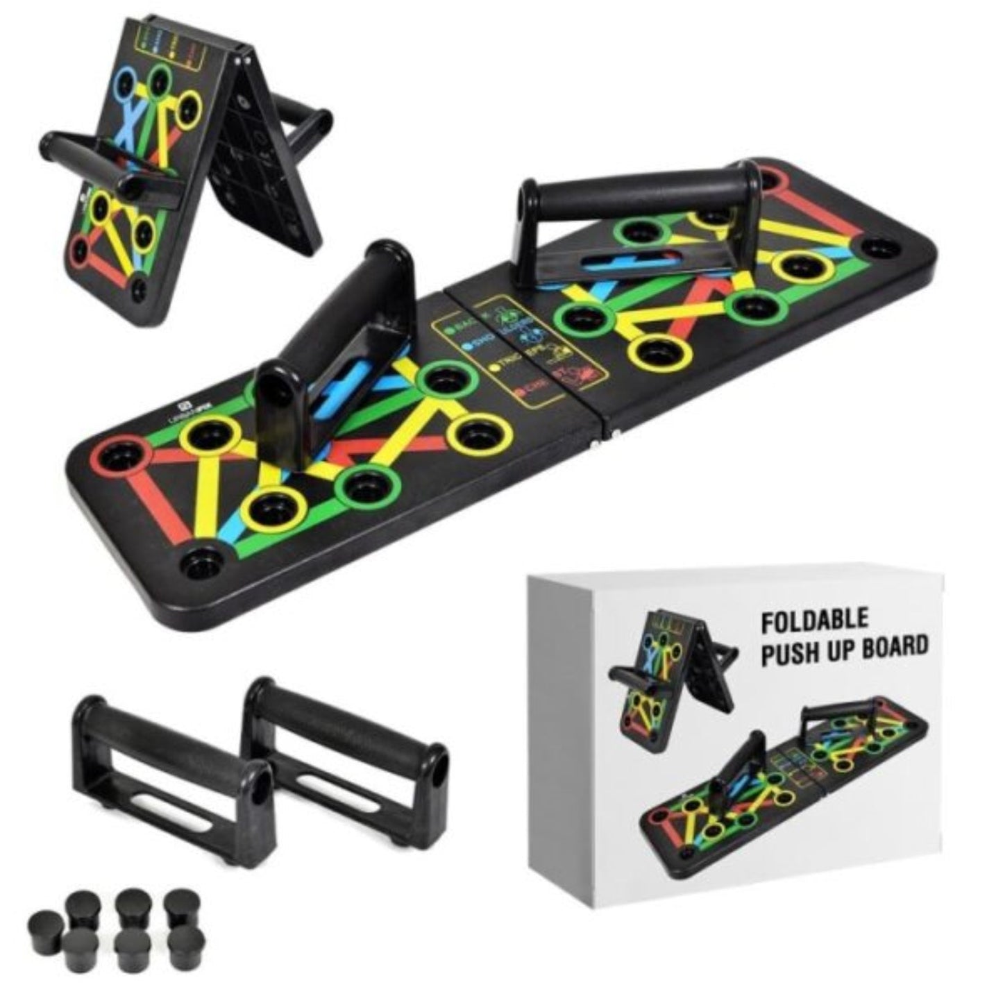 Foldable Multi‑Function Push‑Up Board – Home Fitness Training Tool - Grandsell