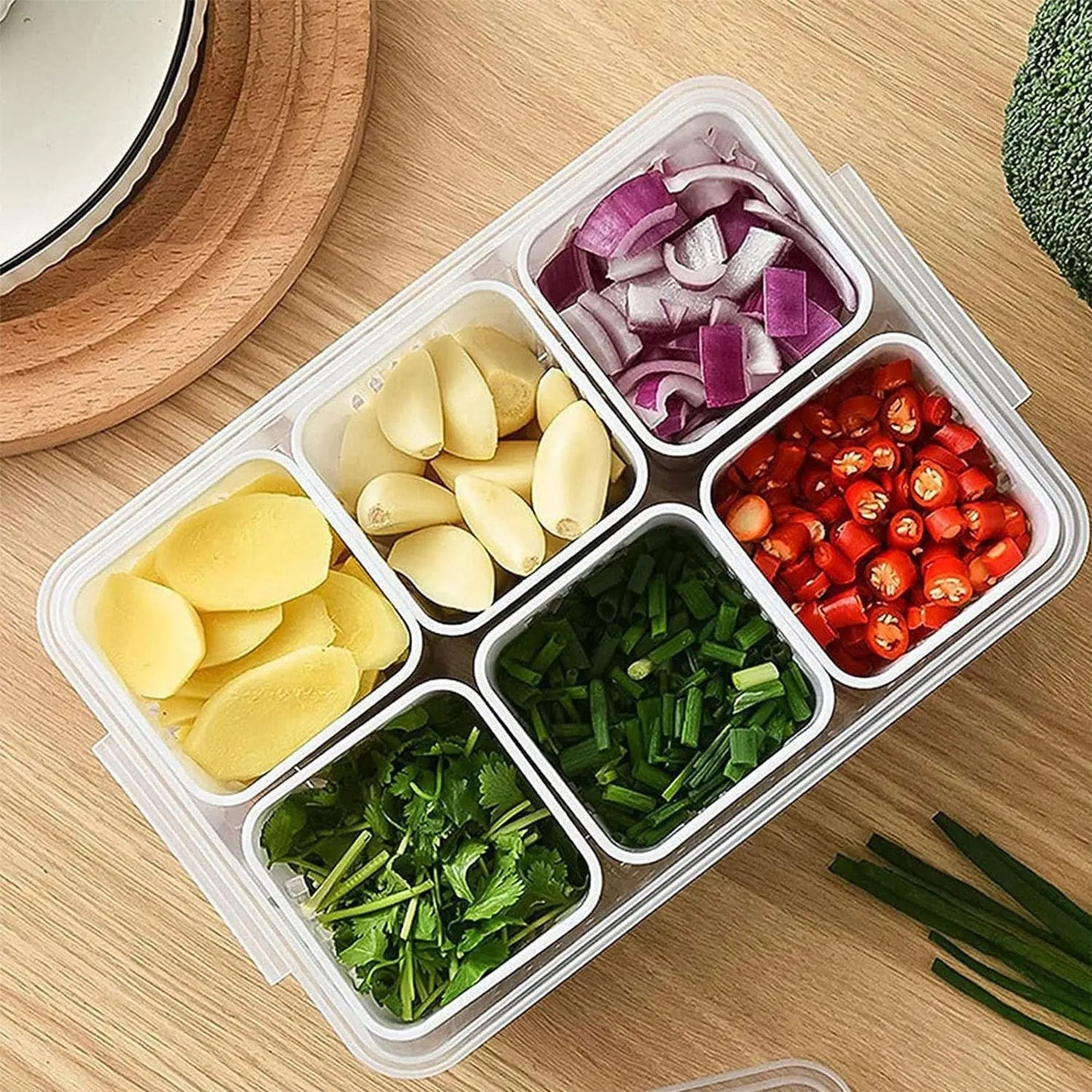 Fridge Storage Boxes Freezer Storage Containers Container For Kitchen Storage Set Storage In Kitchen Vegetable Storage Draining Crisper Refrigerator Food Box (1 Pc) - Grandsell