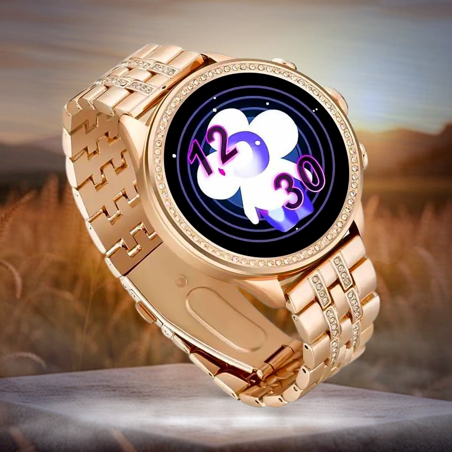 Gen 9 Diamond Strap Latest Edition Smartwatch HD Display 2 Straps Bluetooth Calling Smartwatch for Women's - Grandsell