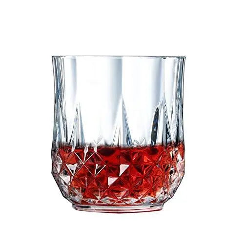 Heavy Unbreakable Stylish Look Fully Transparent Glasses Set 250ml (6pcs) - Grandsell