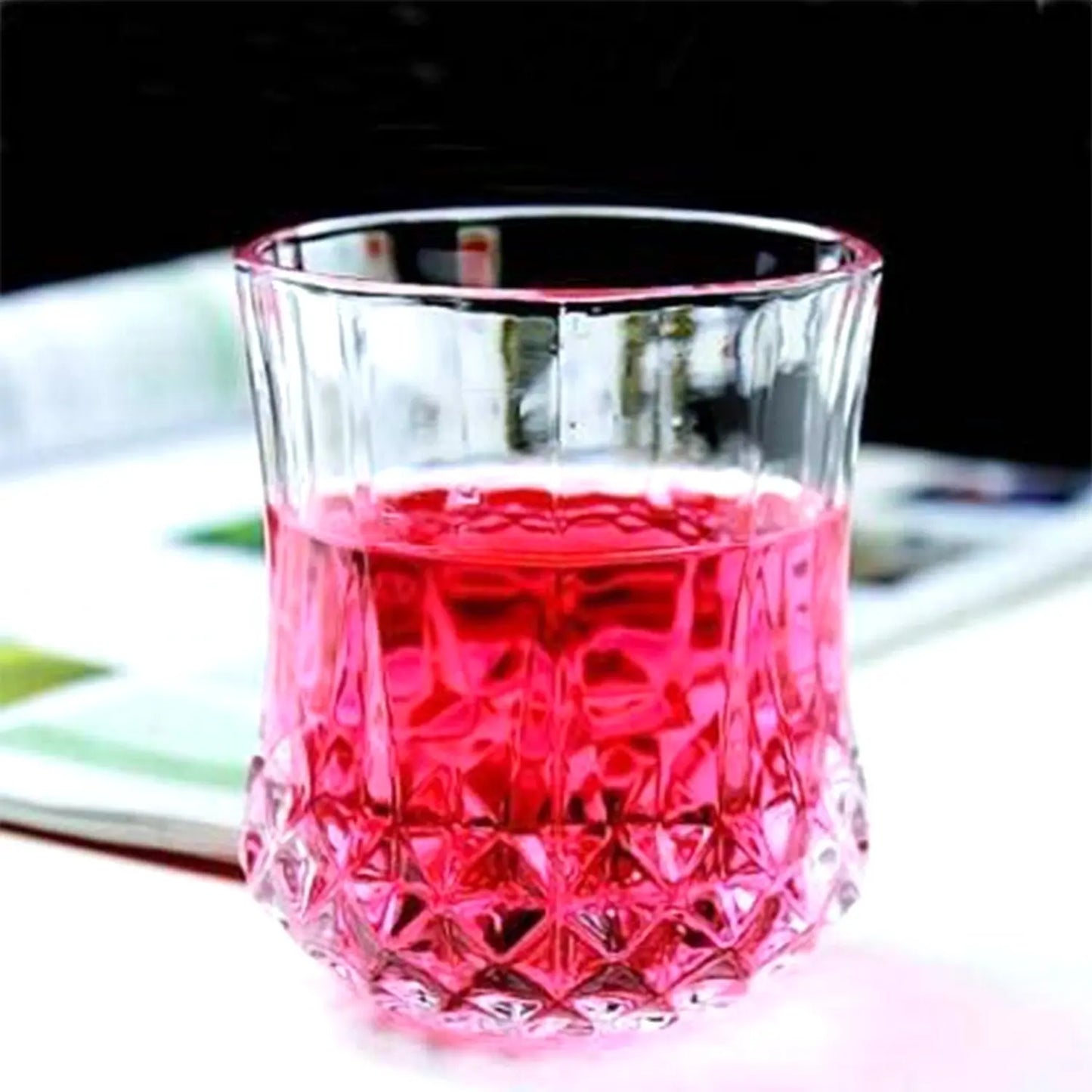 Heavy Unbreakable Stylish Look Fully Transparent Glasses Set 250ml (6pcs) - Grandsell