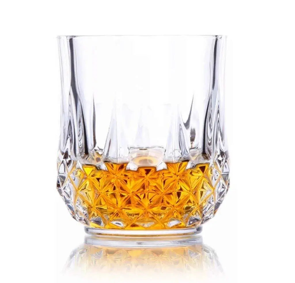 Heavy Unbreakable Stylish Look Fully Transparent Glasses Set 250ml (6pcs) - Grandsell
