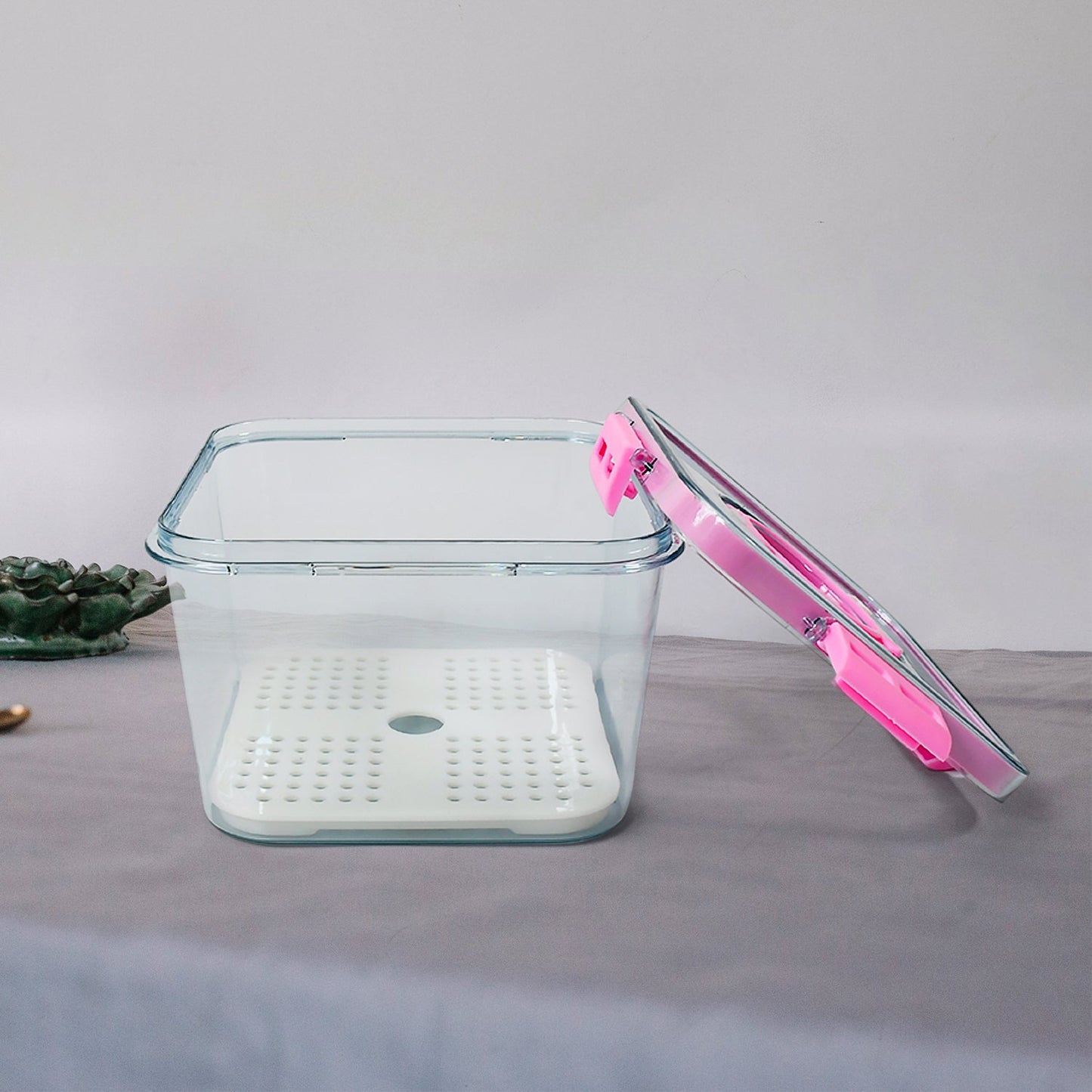 High Quality Plastic Food Storage Container Clear Washable Refrigerator Food Box - Grandsell