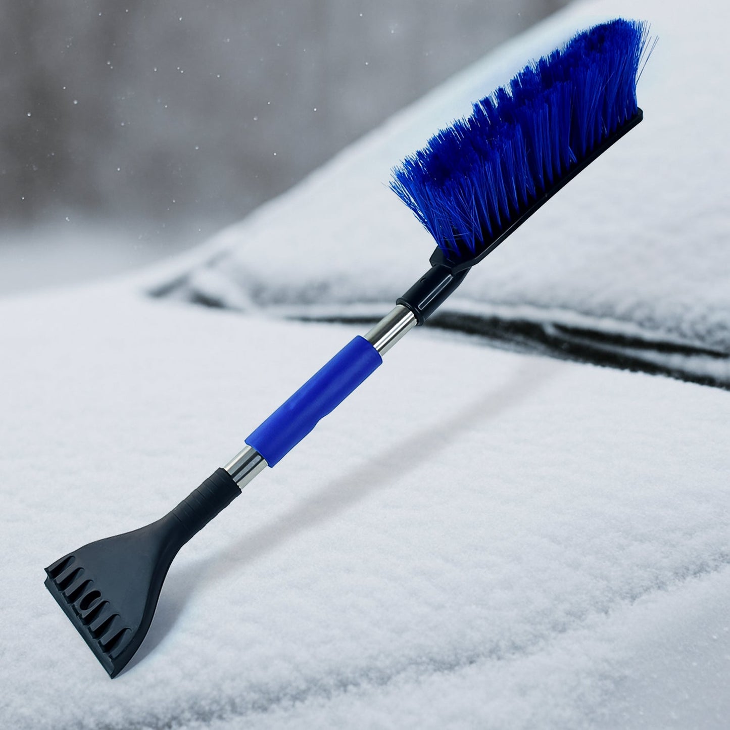Ice Scraper Car Snow Brush 2 In 1 Comfortable Grip (1 Pc 67 Cm Long) - Grandsell