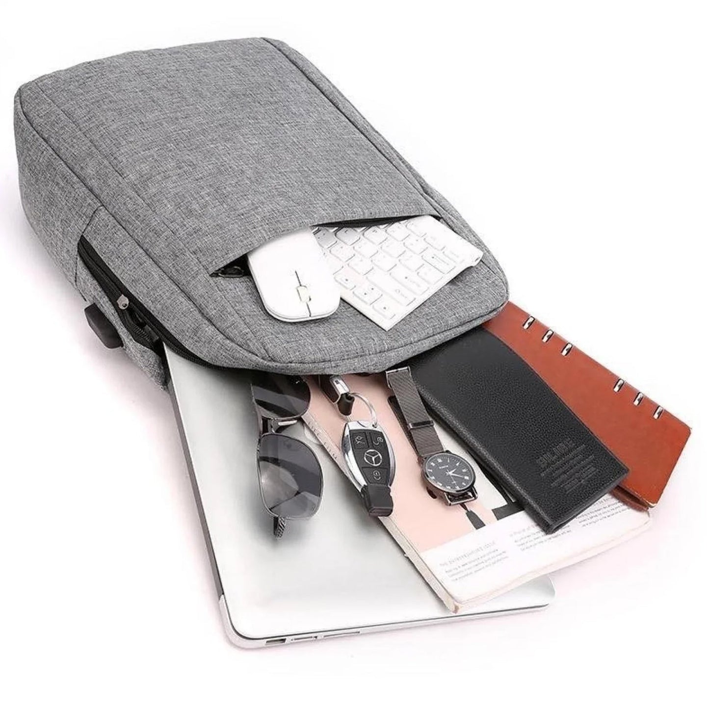 Laptop Bag With Adjustable Shoulder Strap Storage Pockets Lightweight Water - resistant Travel - friendly Bag Office Bag School Bag College Bag Business Bag - Grandsell