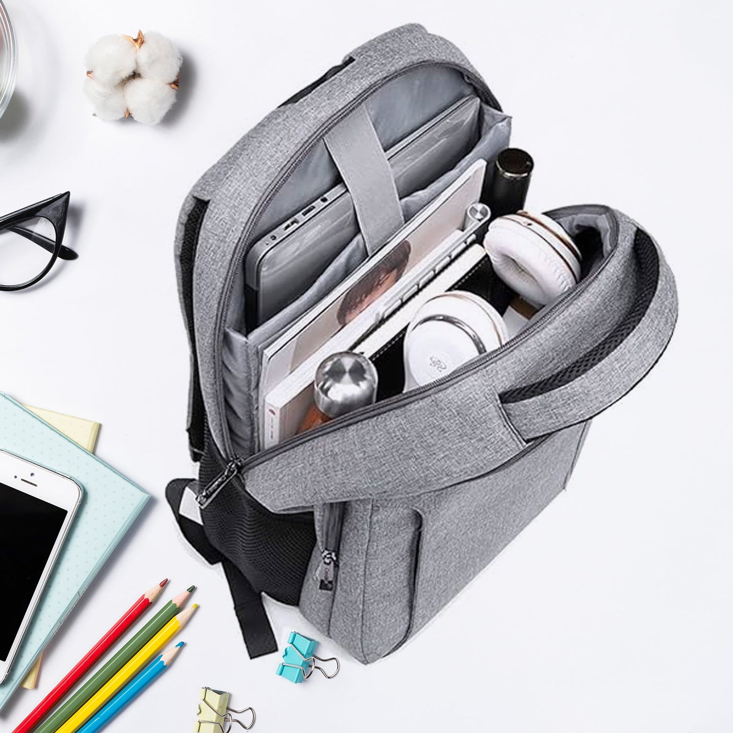 Laptop Bag With Adjustable Shoulder Strap Storage Pockets Lightweight Water - resistant Travel - friendly Bag Office Bag School Bag College Bag Business Bag - Grandsell