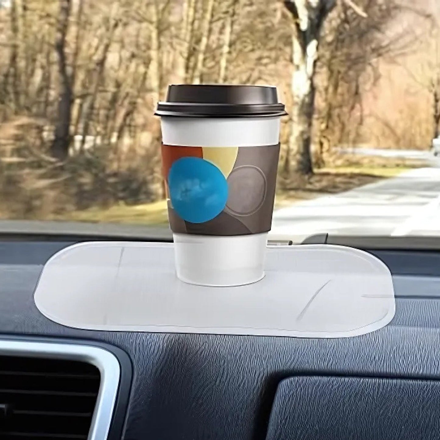 Large Transparent Anti - slip Dashboard Mat For Car (1 Pc) - Grandsell
