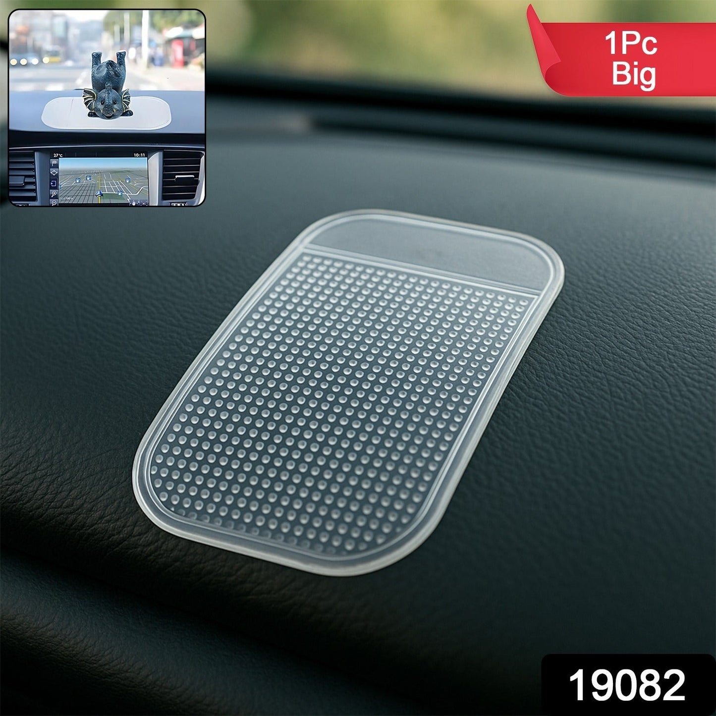 Large Transparent Anti - slip Dashboard Mat For Car (1 Pc) - Grandsell