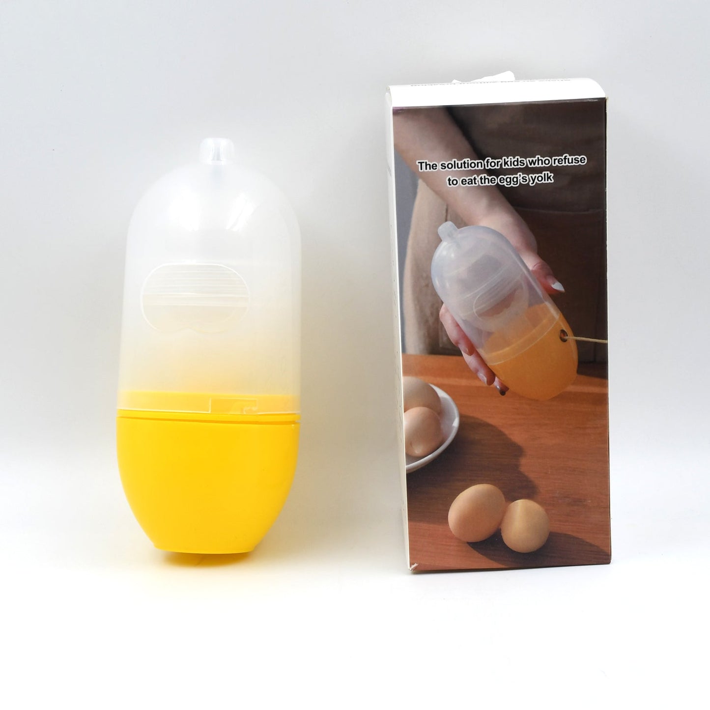 Manual Egg Puller Scrambler Household White Egg Yolk Mixer Kitchen Tool Mix Manual Scrambler Convenient Without Breaking Eggs. - Grandsell