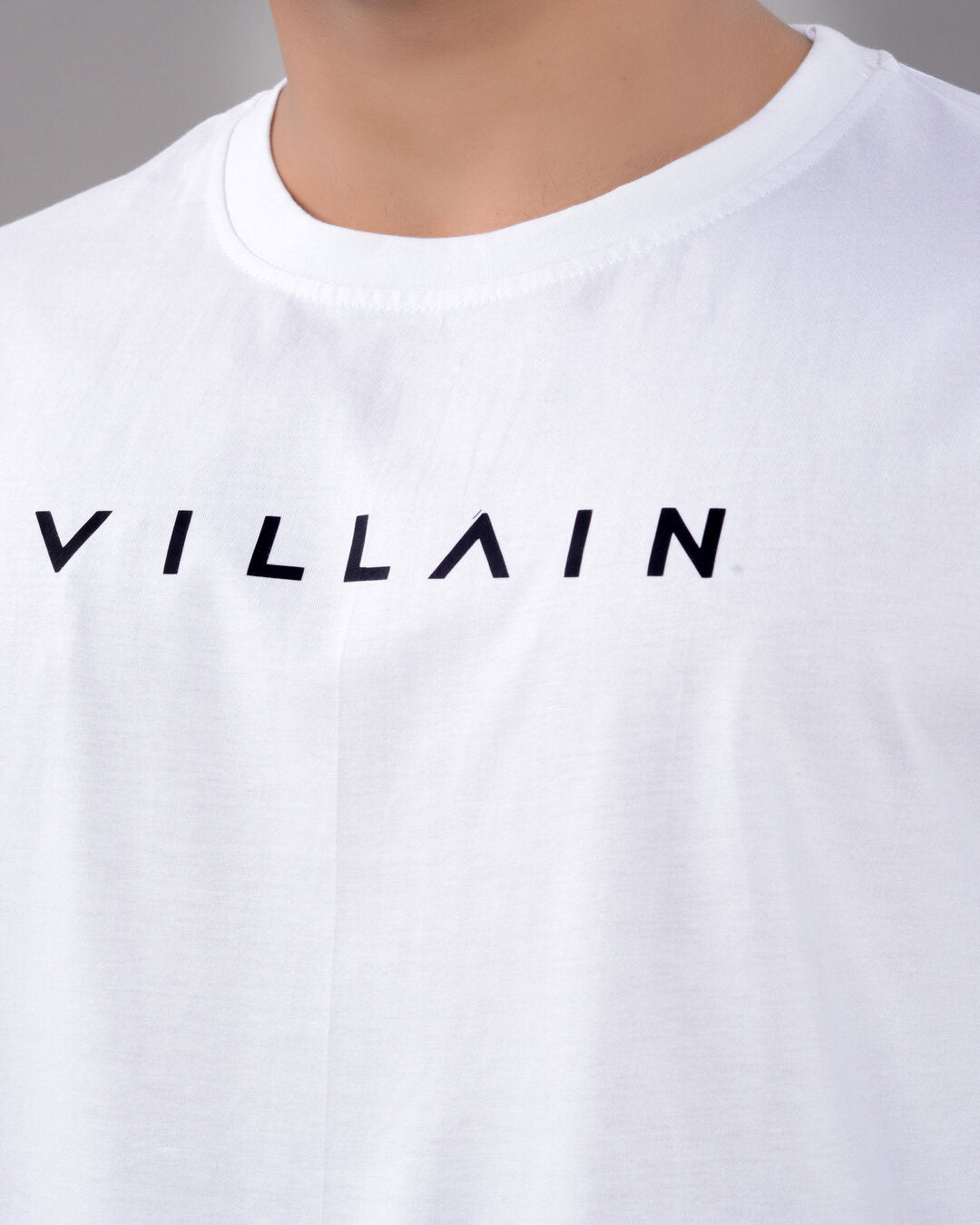 Men’s White Typography Oversize T-Shirt – Cotton Blend Loose Fit | Grandsell - Grandsell