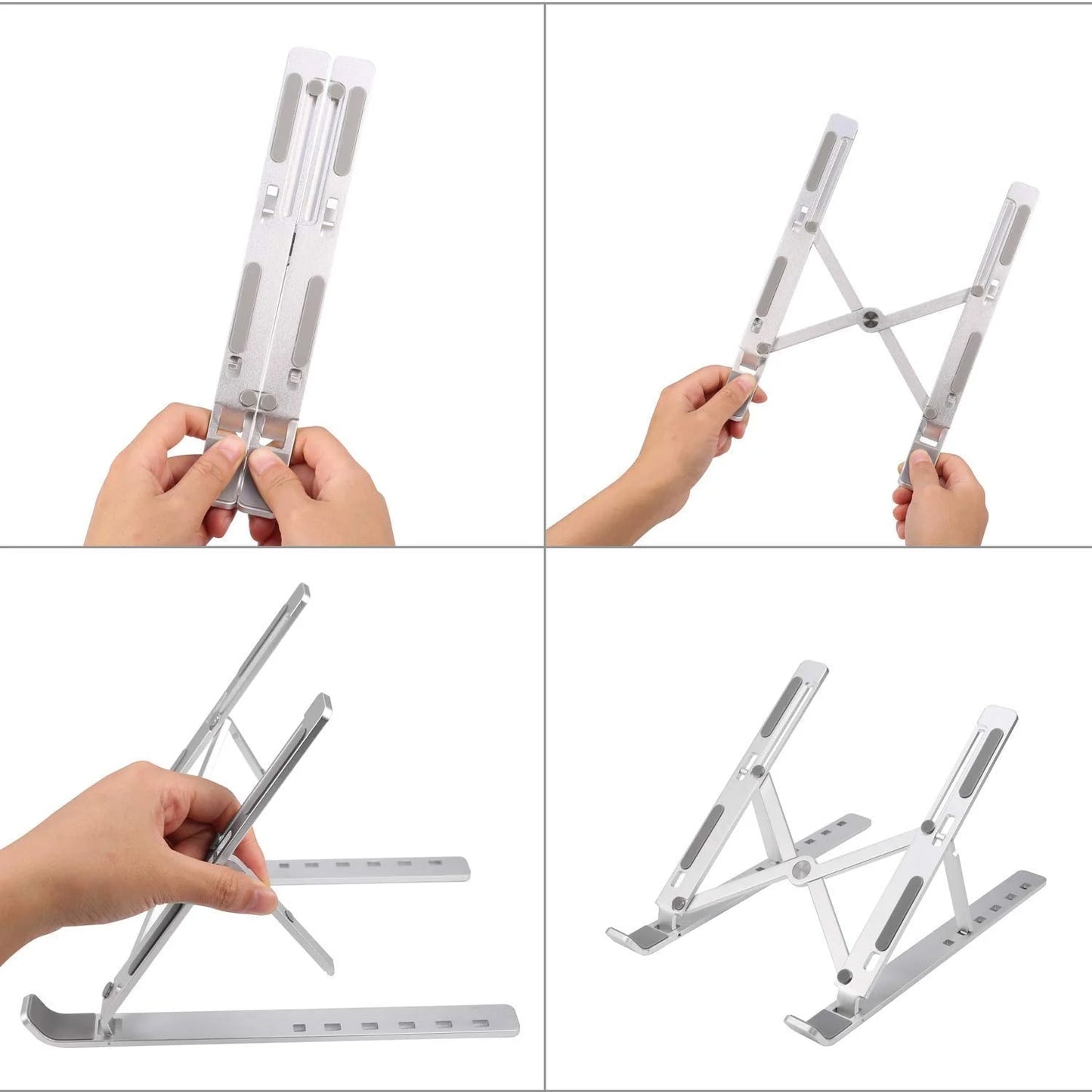 Metal Portable Laptop Stand With 7 Adjustable Angles (1 Pc) - Grandsell