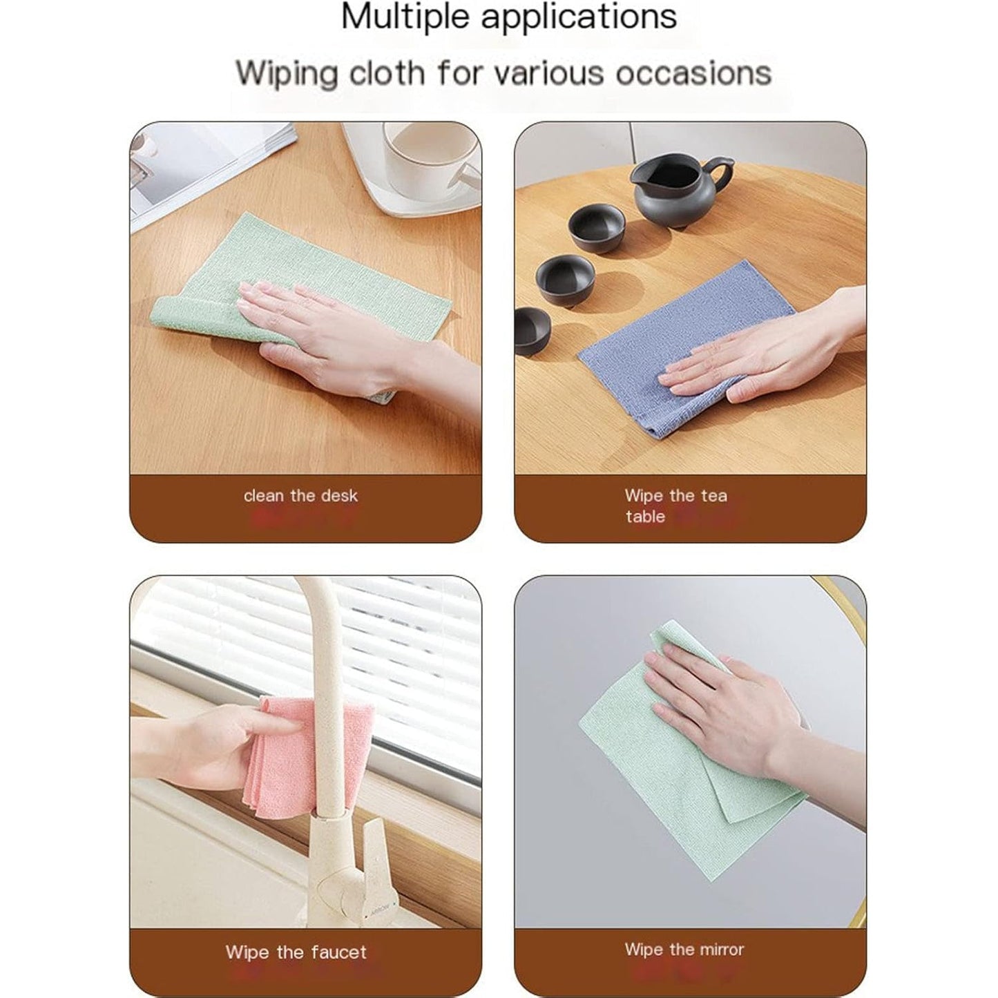 Microfiber Cleaning Cloth with Storage Box – 10 Pcs Magic Wipe Set for Mobile, Laptop, Camera & Glass Cleaning - Grandsell