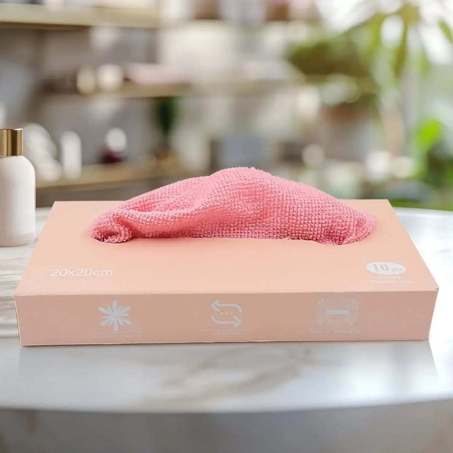 Microfiber Cleaning Cloth with Storage Box – 10 Pcs Magic Wipe Set for Mobile, Laptop, Camera & Glass Cleaning - Grandsell