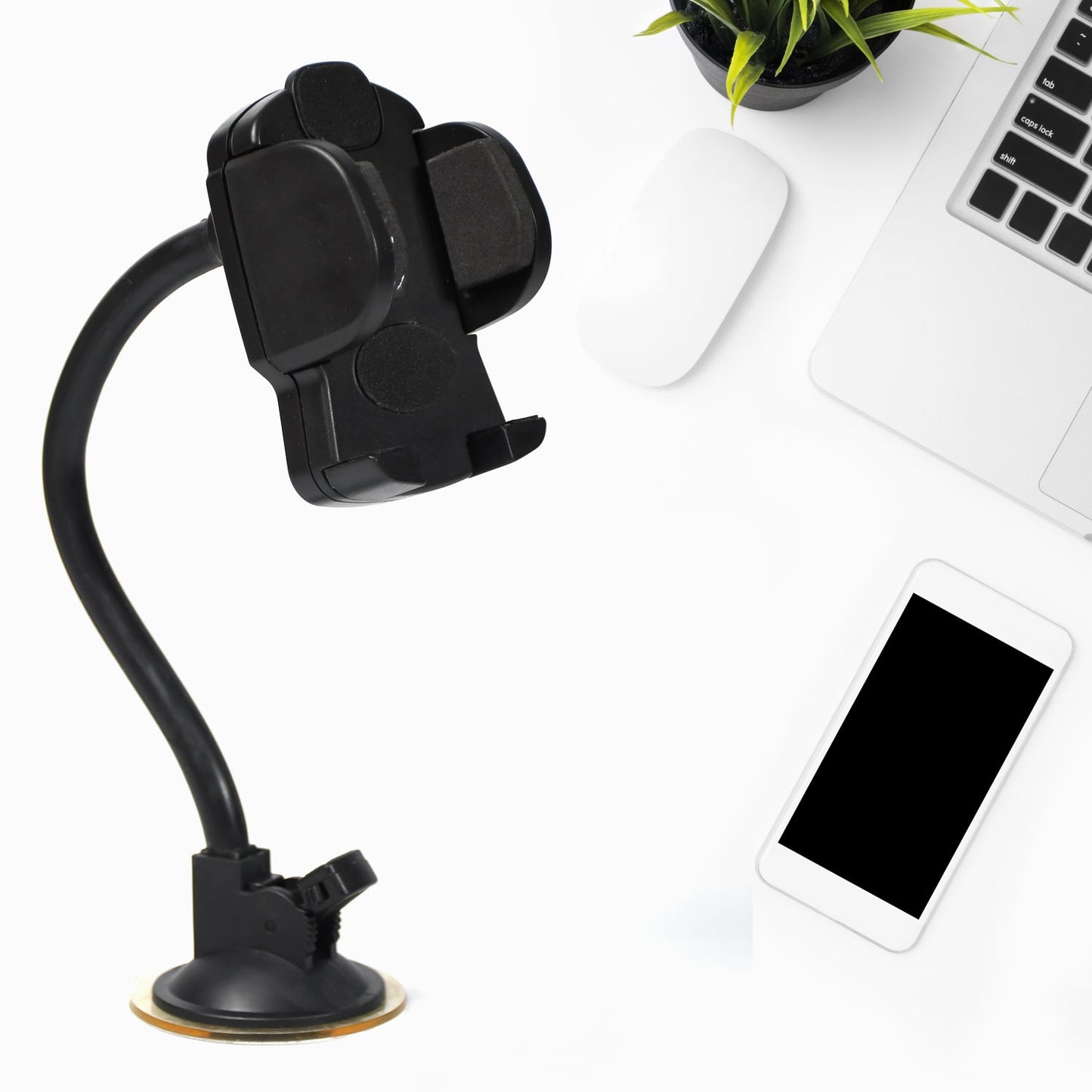 Mobile Phone Holder Long 27cm For Car Windscreen Car Long Phone Mount Dashboard Mount Long Arm Cell Phone Holder With Strong Suction Cup - Grandsell