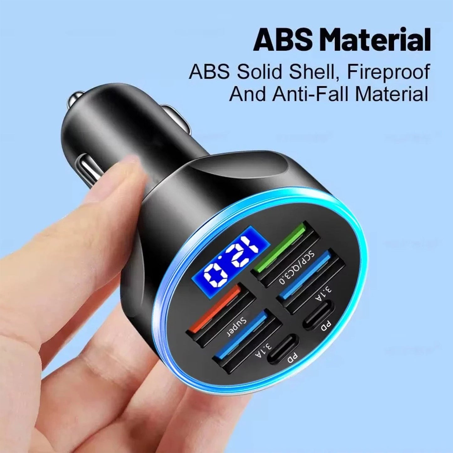 Multi - port Fast Car Charger For 12v24v Vehicles 4 - usb Smart Adapter - Grandsell