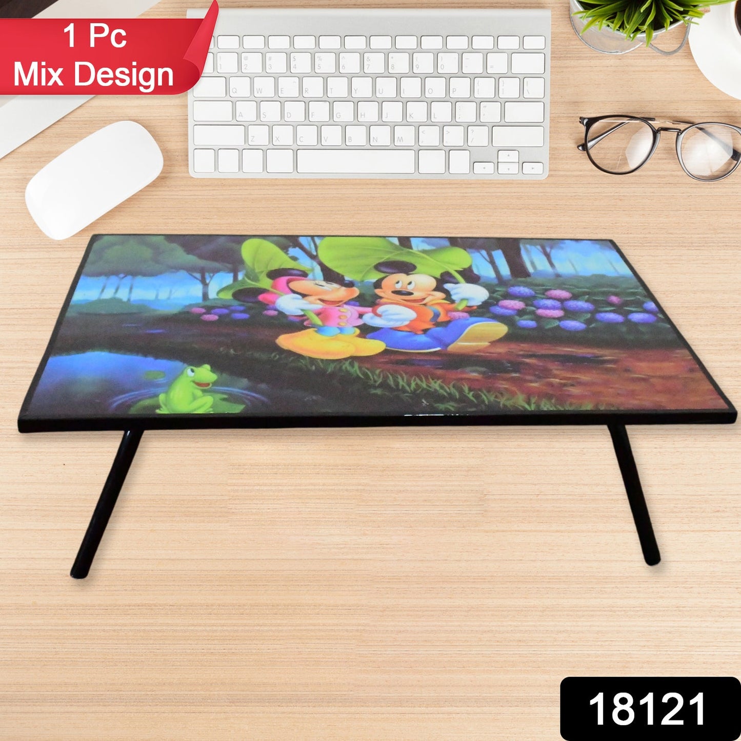 Multipurpose Portable Writing Homework Mix Cartoon Design Printed Table (1 Pc Mix Design 6141 Cm) - Grandsell