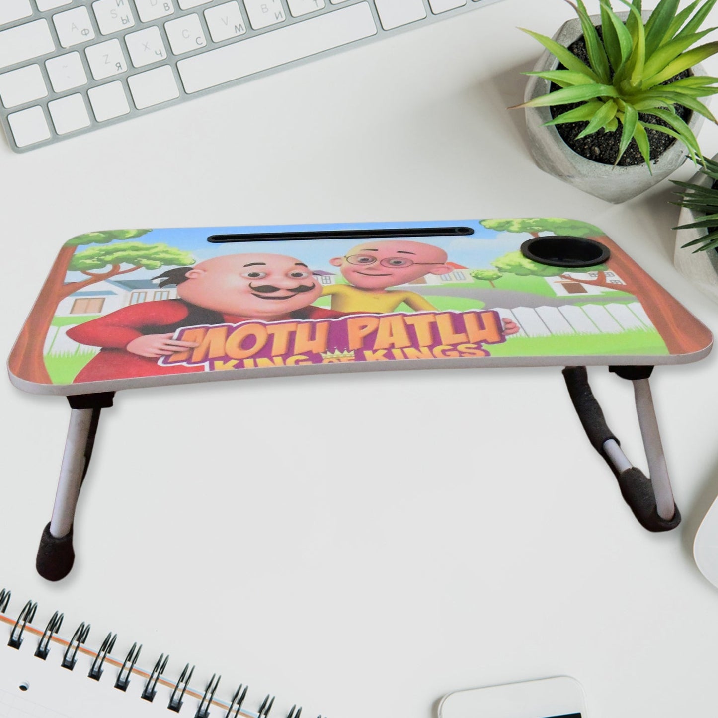 Multipurpose Portable Writing Homework Mix Cartoon Design Printed Table (1 Pc Mix Design 6141 Cm) - Grandsell