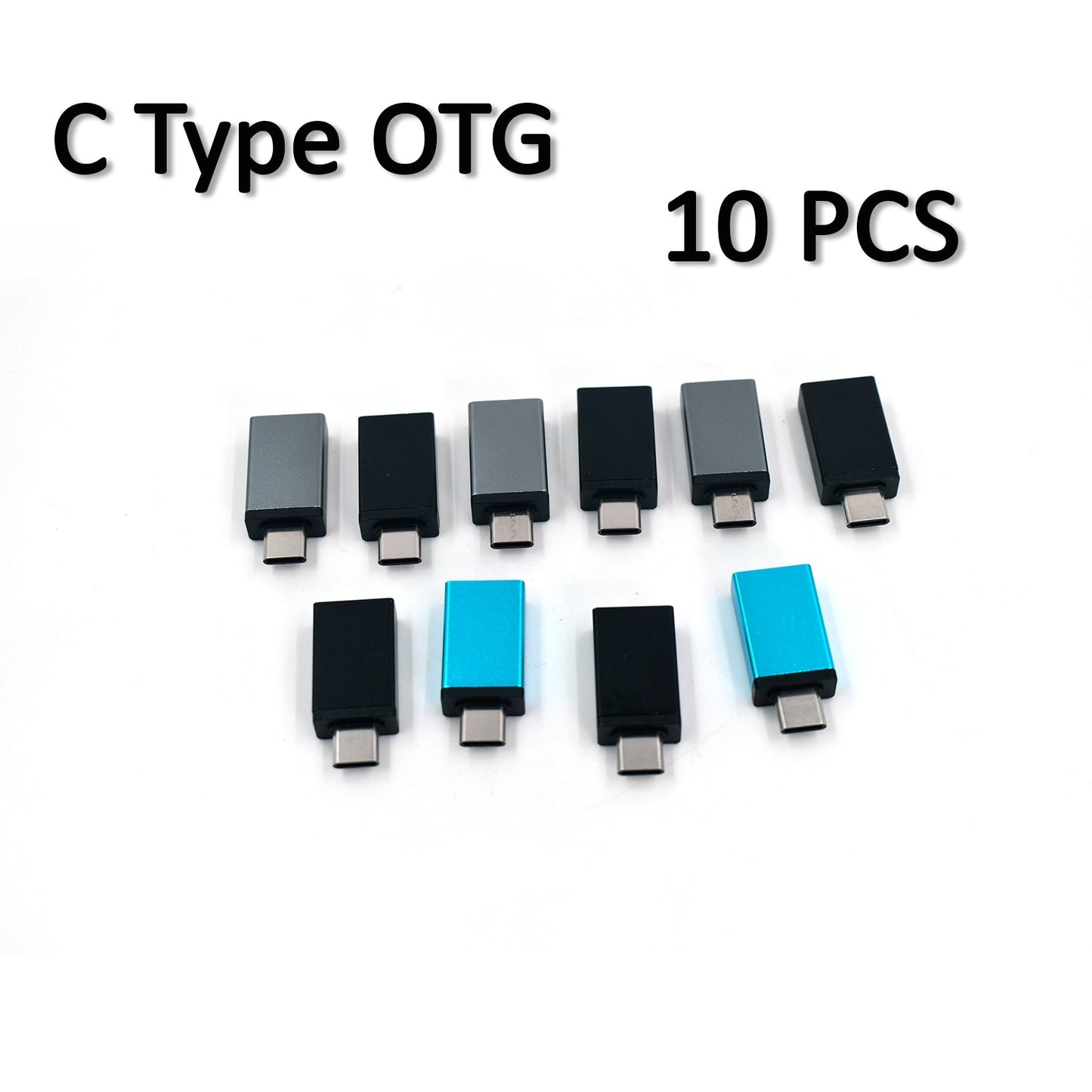 Otg Type C Usb To Micro Usb Adapter For Android Mobile Smart Phones Tablets With Zip Pouch (Pack Of 20) - Grandsell