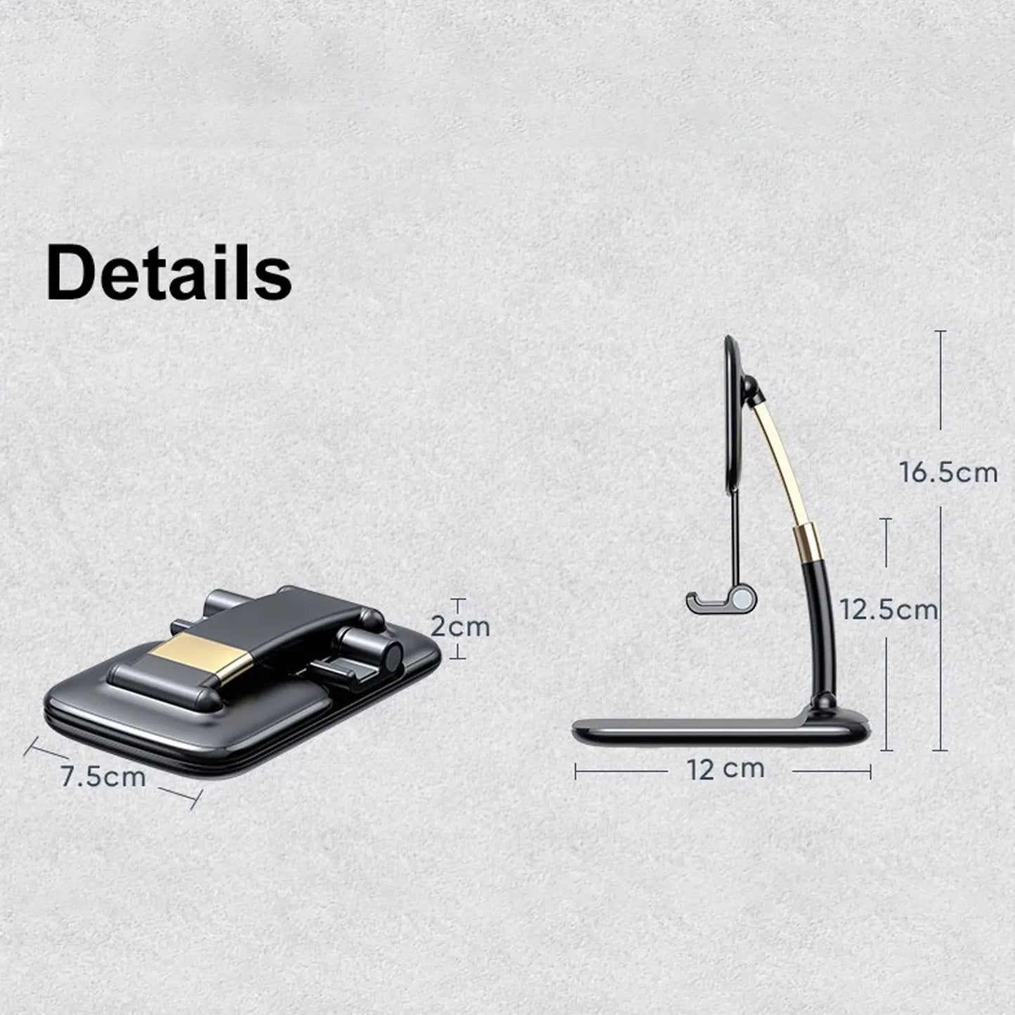 Phone Holder For Table Foldable Universal Mobile Stand For Desk - Grandsell